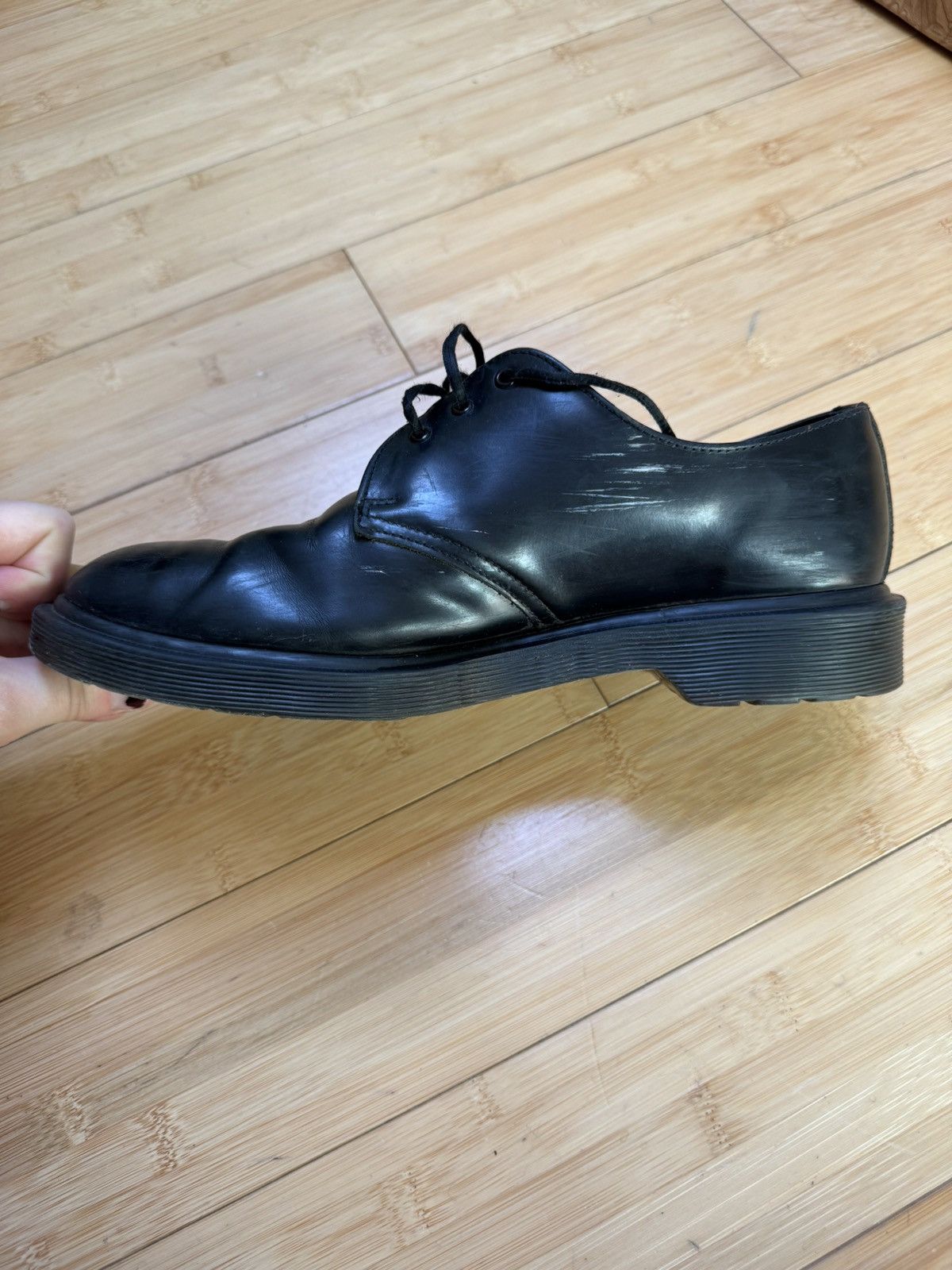 Dr. Martens Doc Martin 1461 Boanil Brush All Black Derby Size US 8 / EU 41 - 5 Thumbnail