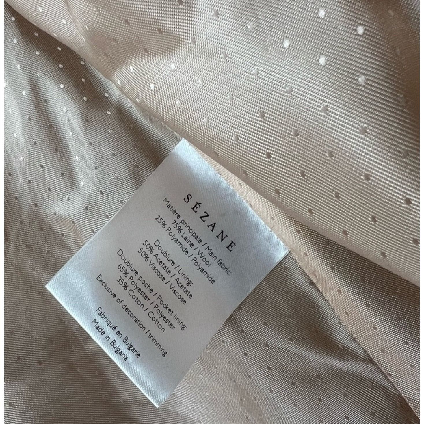 Sezane Sezane James wool Coat camel SZ38 bust40 US6 Size M / US 6-8 / IT 42-44 - 5 Thumbnail