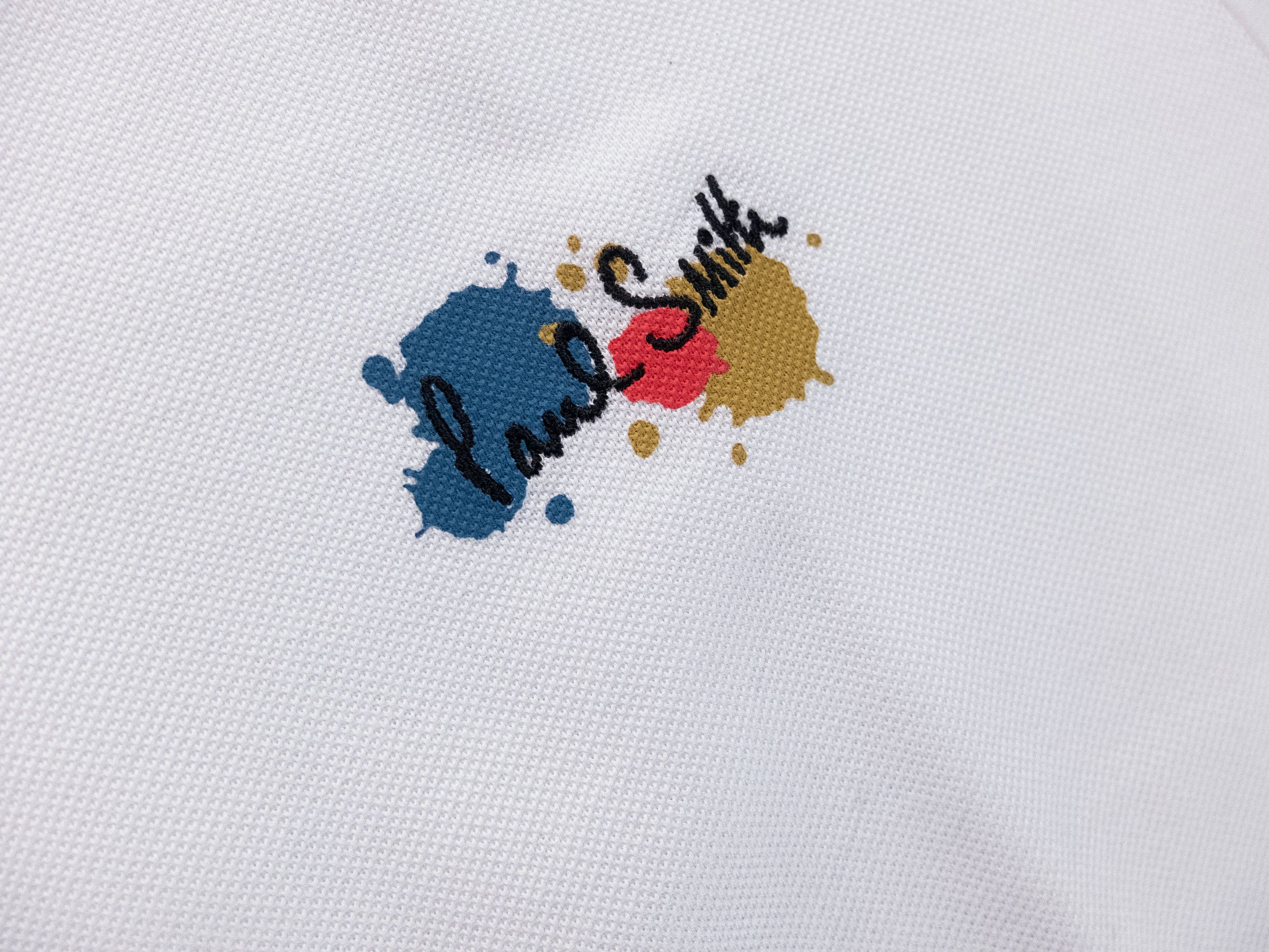 Paul Smith PAUL SMITH mainline white Paint splatter polo shirt Medium Size US M / EU 48-50 / 2 - 6 Thumbnail