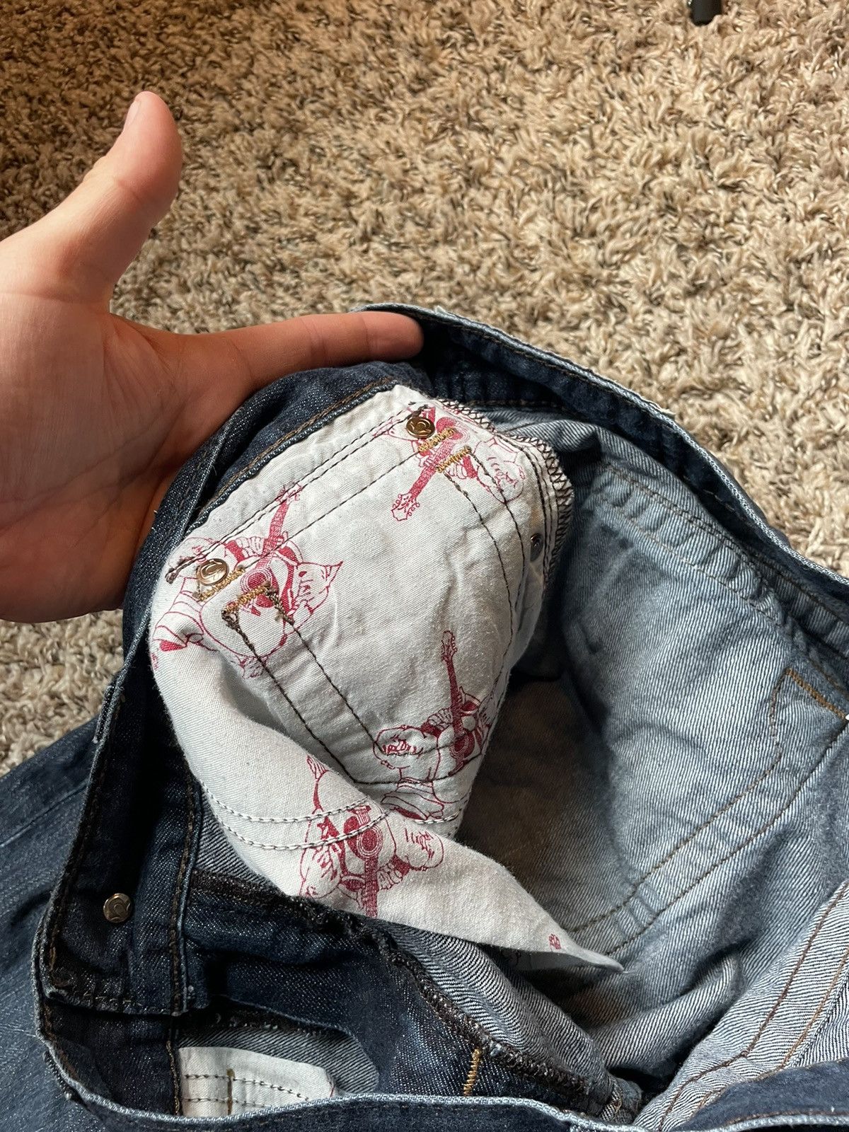 True Religion Y2K true religion made in USA denim jeans Size US 34 / EU 50 - 10 Thumbnail