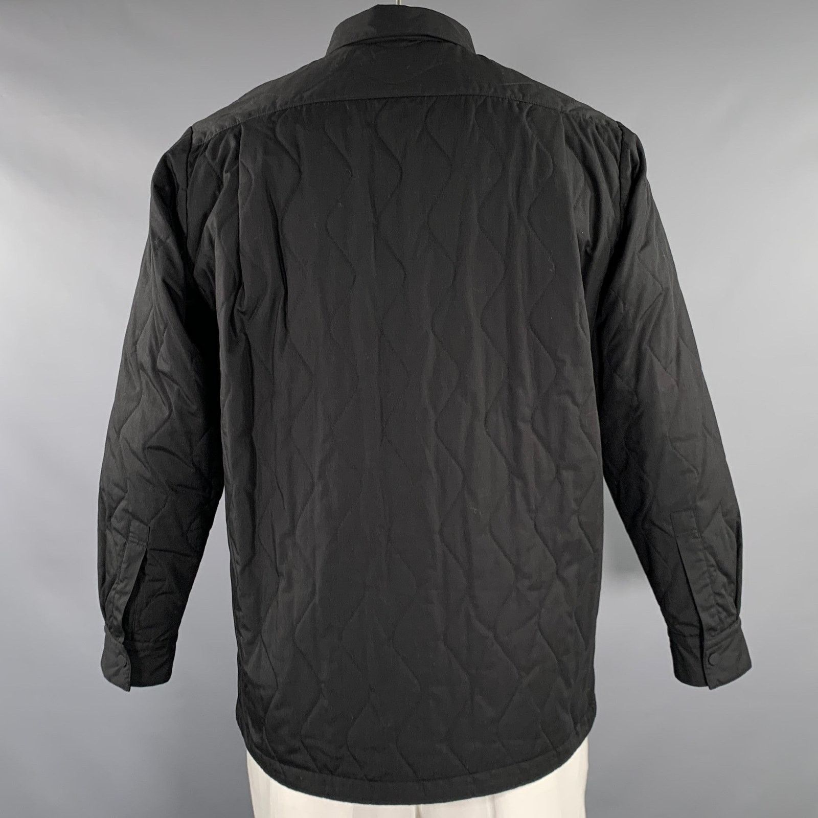 Other NORDISK Size L Black Quilted Polyester Cotton Snaps Jacket Size US L / EU 52-54 / 3 - 3 Thumbnail