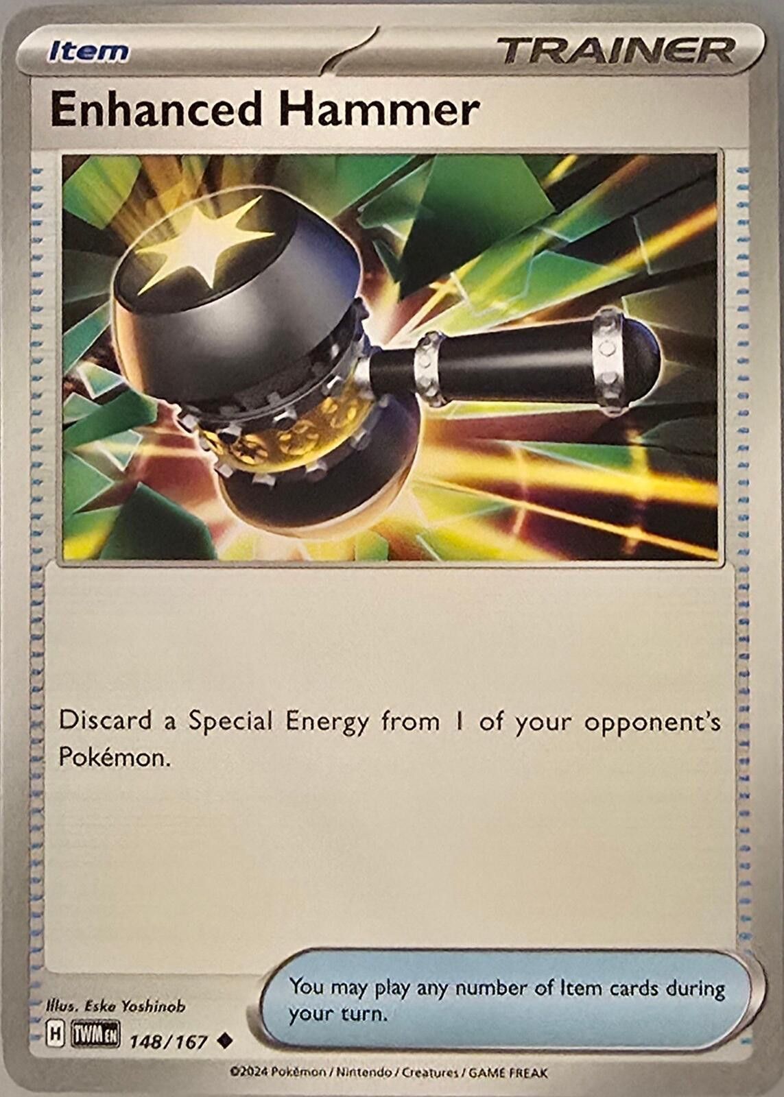 Pokemon Enhanced Hammer card (#148/167) Pokémon Twilight Masquerade Size ONE SIZE - 1 Thumbnail