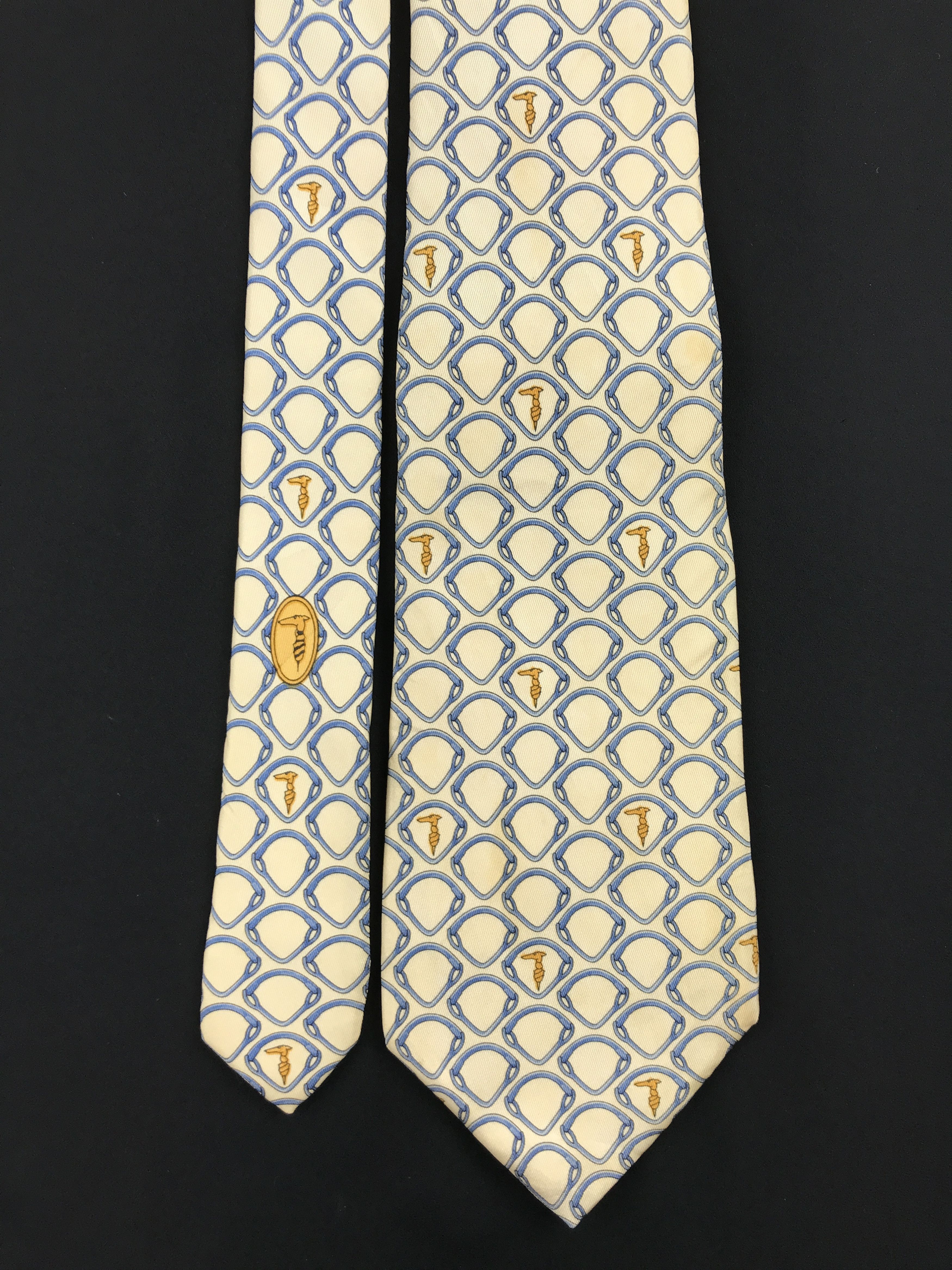 Trussardi × Vintage Vintage Trussardi Silk Necktie Size ONE SIZE - 3 Thumbnail