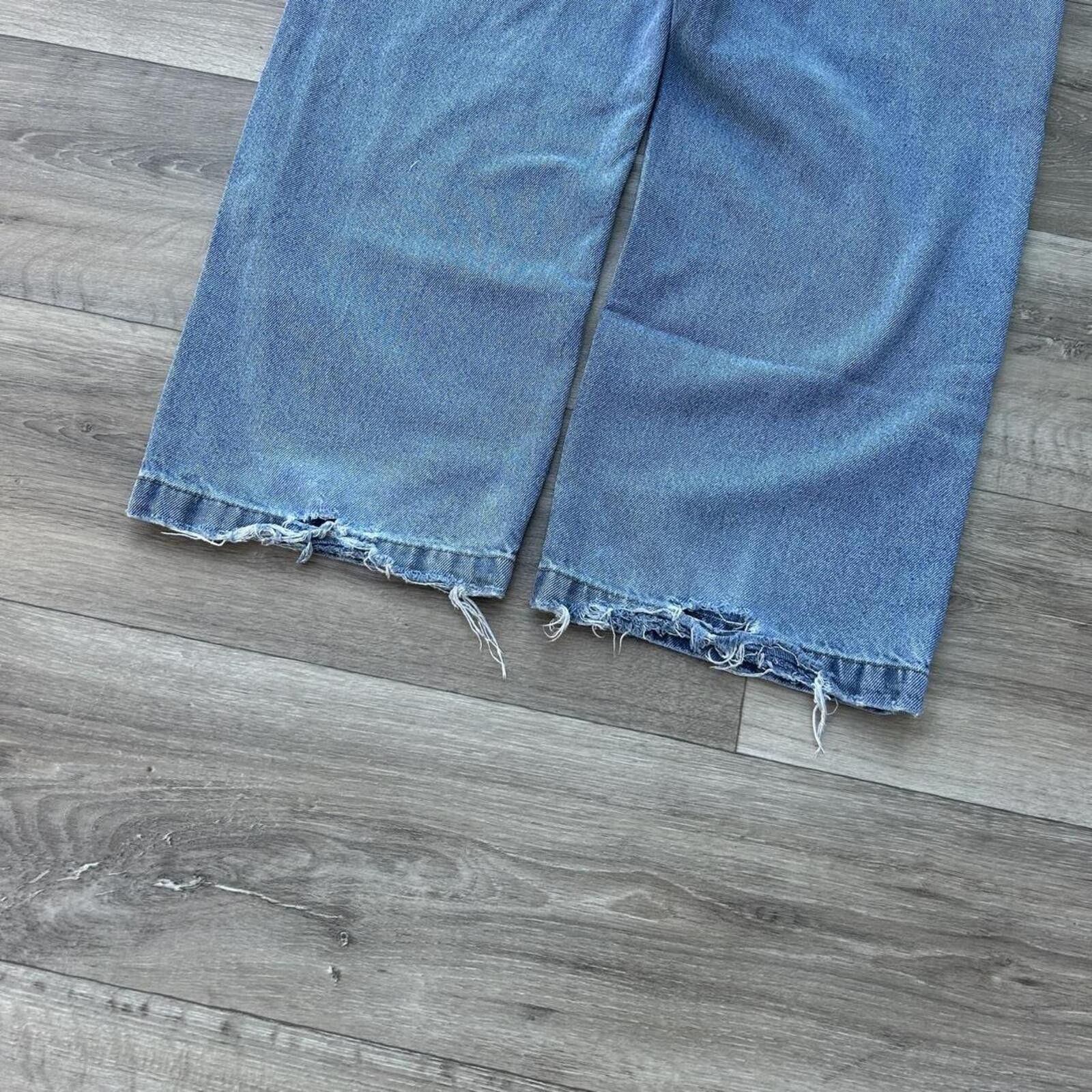 Southpole Vintage y2k Baggy Wide Leg Denim Jeans size 34/30 lightwash Size US 34 / EU 50 - 5 Thumbnail