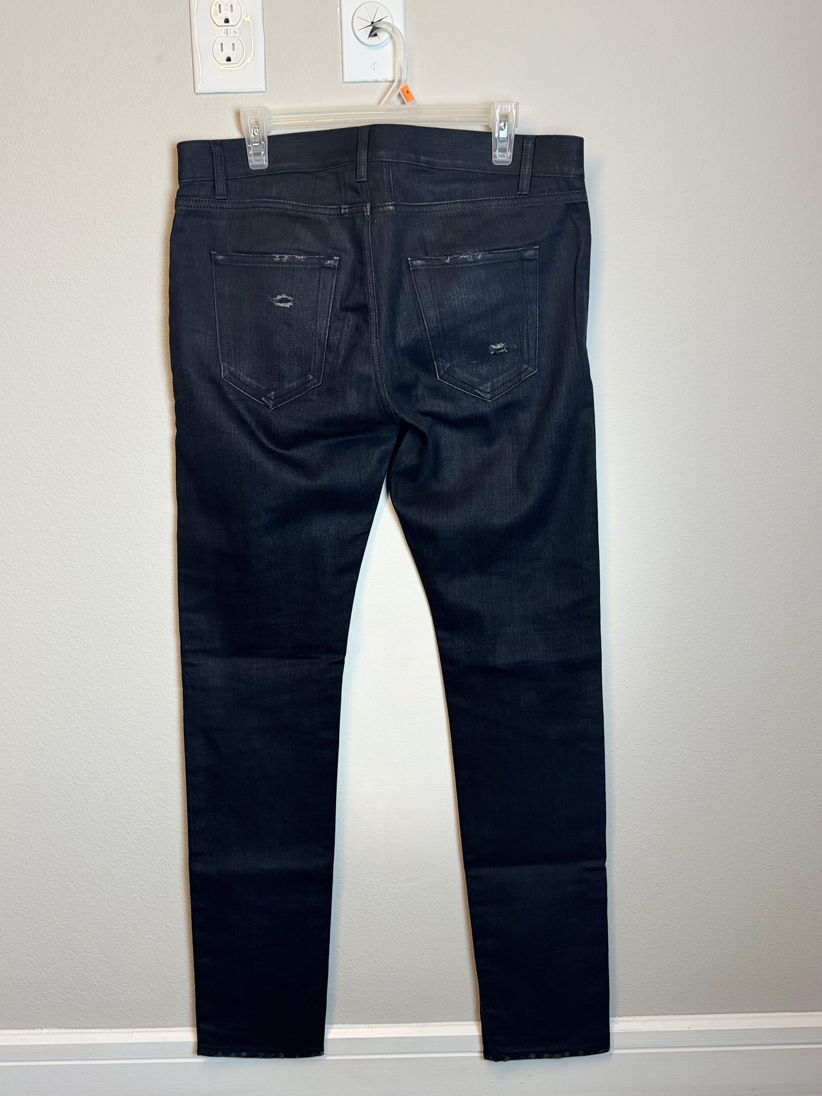 Saint Laurent Paris Saint Laurent Trash Denim Jeans - Black Size US 32 / EU 48 - 6 Thumbnail