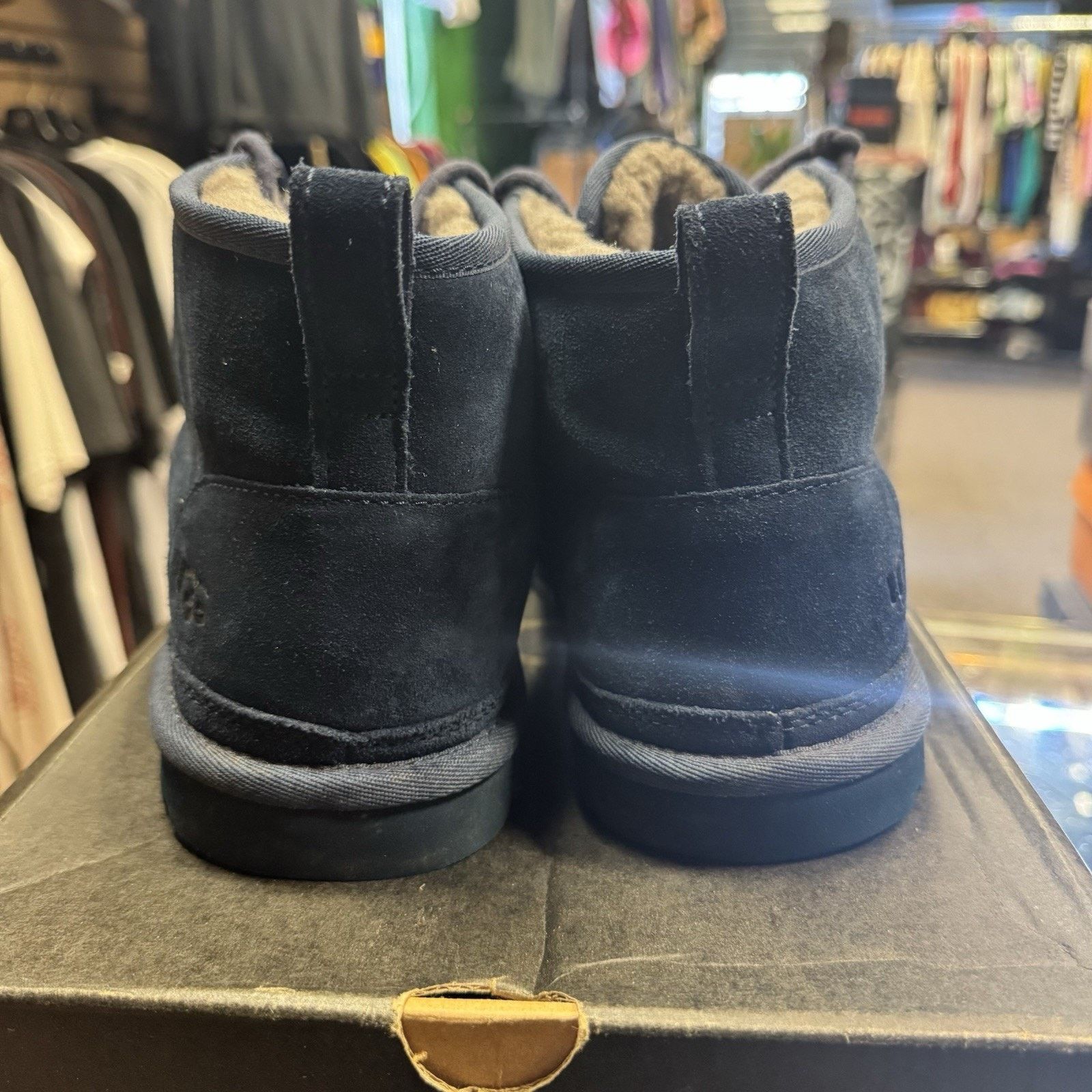 Ugg Ugg Neumel Mens Size 11 Blue Suede Fur Lined Ankle Chukka Size US 11 / EU 44 - 3 Thumbnail