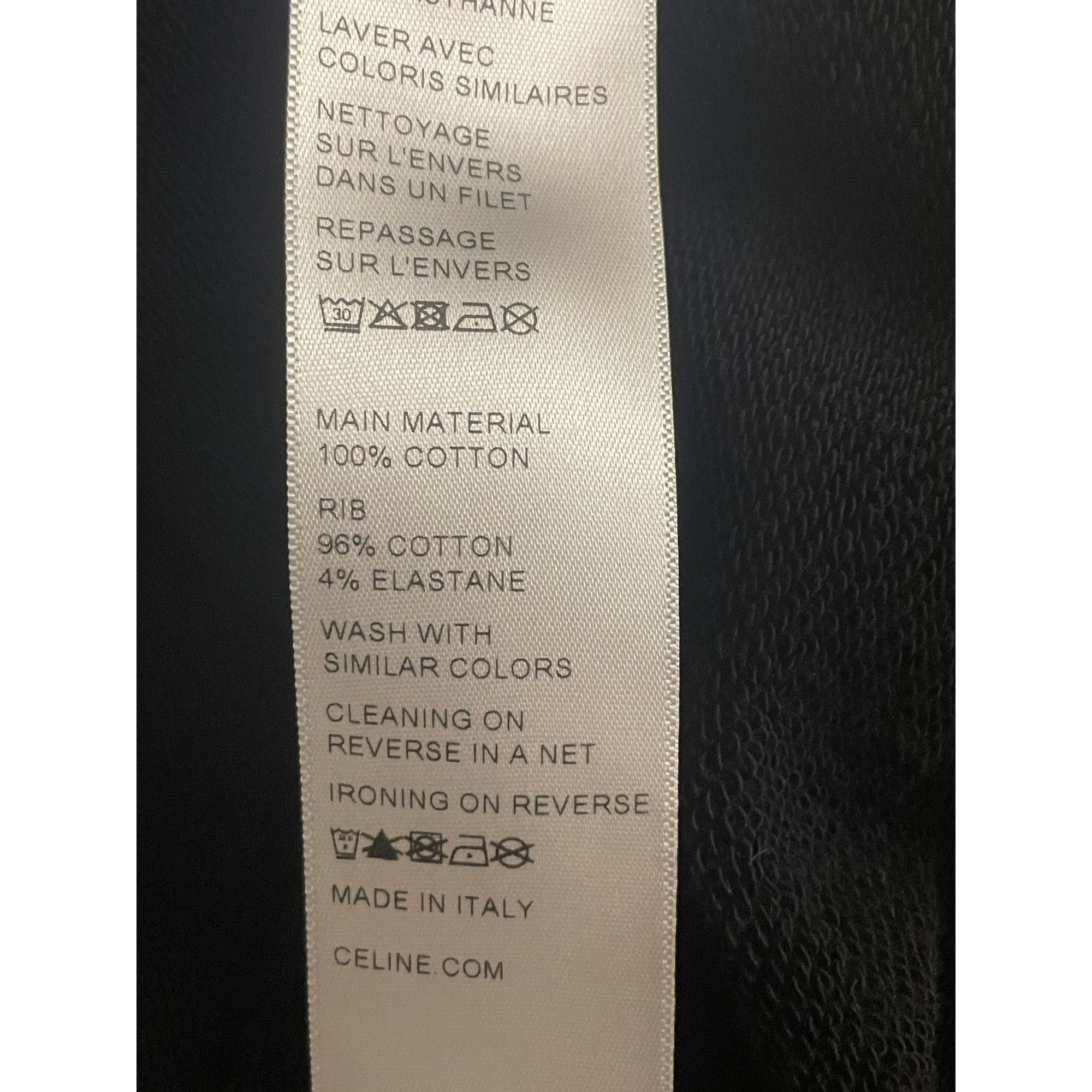 Celine Celine Black Zip-Up Hoodie With Drawstring Hood & Pocket Det Size S / US 4 / IT 40 - 12 Thumbnail