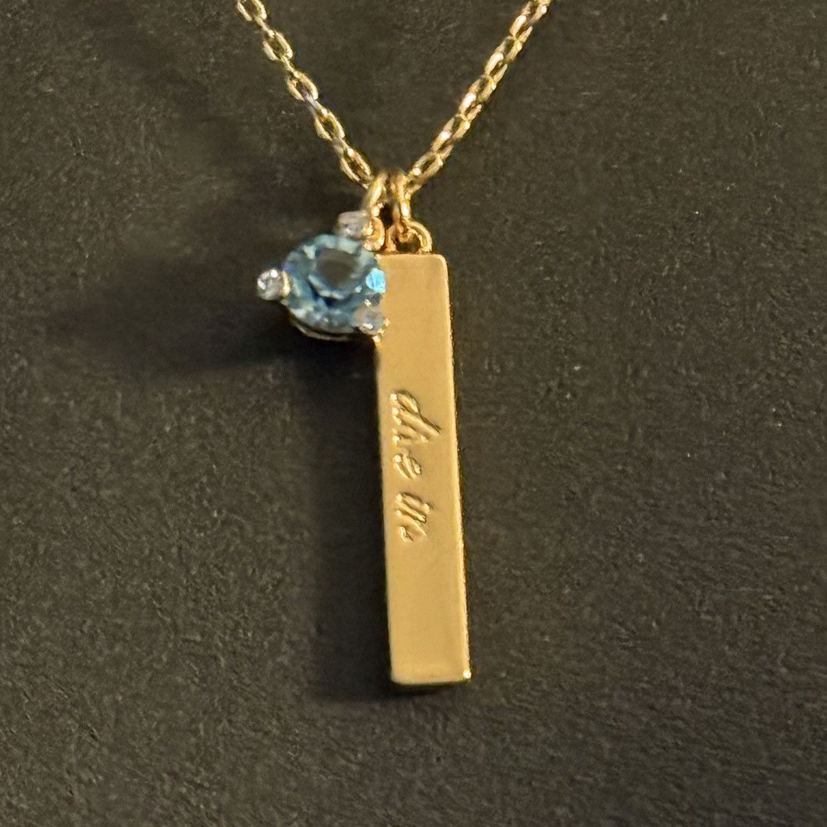 Kate Spade Kate Spade Dive In bar and Aquamarine pendant necklace Size ONE SIZE - 5 Thumbnail