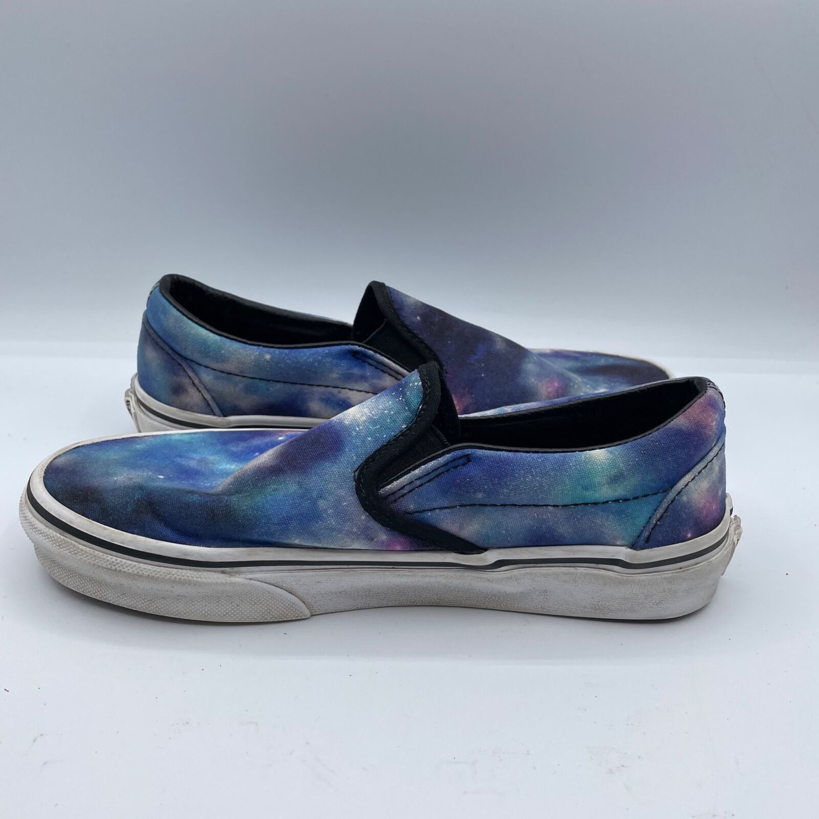 Vans Vans Classic Slip On Shoes Low Galaxy Blue White Mens 4.5 Size US 4.5 / IT 34.5 - 5 Thumbnail