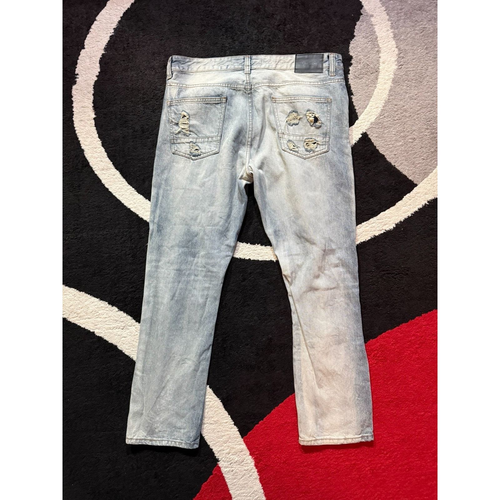 Marc Ecko Marc Ecko Distressed Jeans Men's Cut & Sew Ripped Denim Y2K Size US 38 / EU 54 - 6 Thumbnail