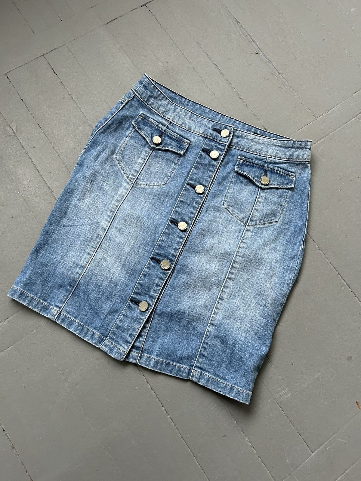 Allsaints All saints denim mini skirt Size 27" / US 4 / IT 40 - 2 Thumbnail