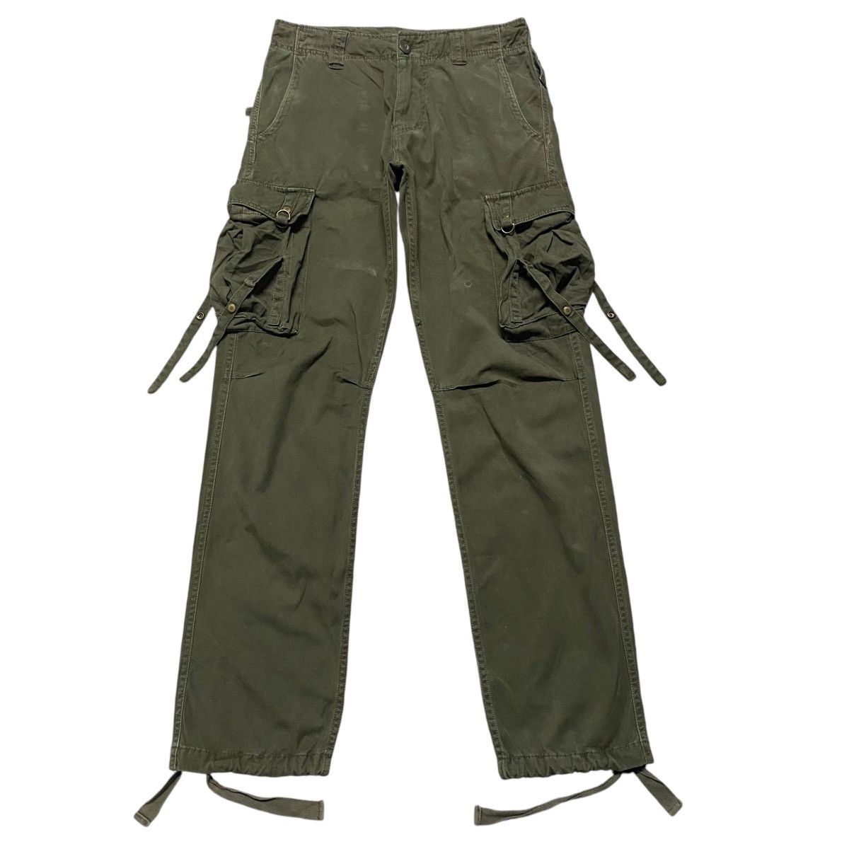 Japanese Brand DOUBLE EDGE Military Riders Cargo Pants Size US 30 / EU 46 - 2 Thumbnail