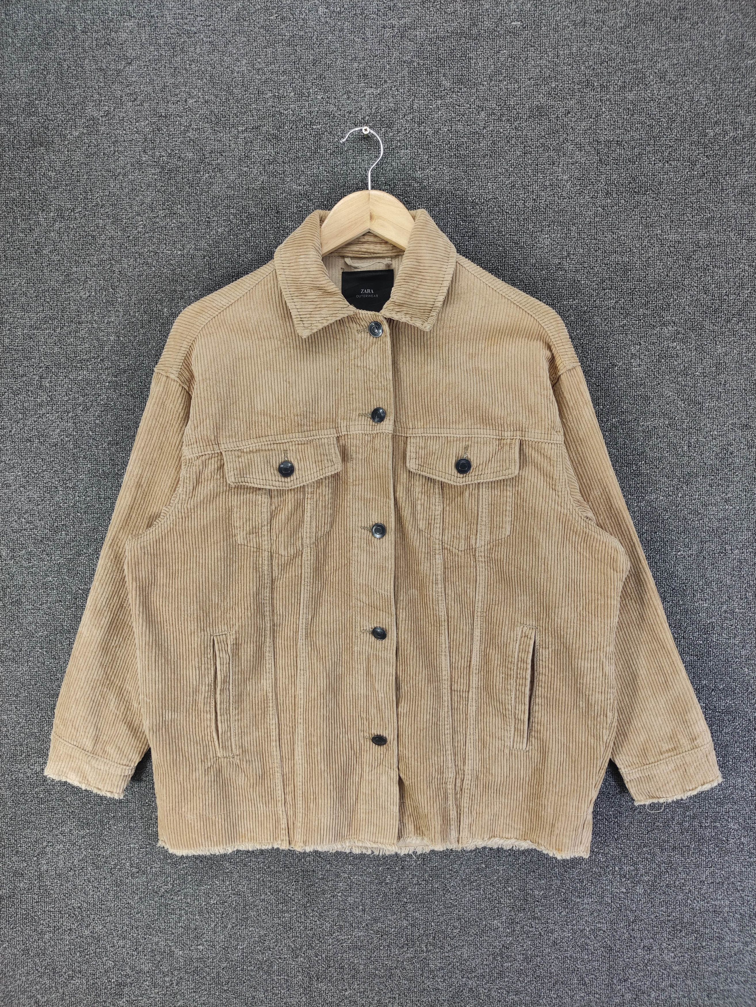 Zara Vintage Zara Outerwear Corduroy Jacket Size L / US 10 / IT 46 - 1 Thumbnail