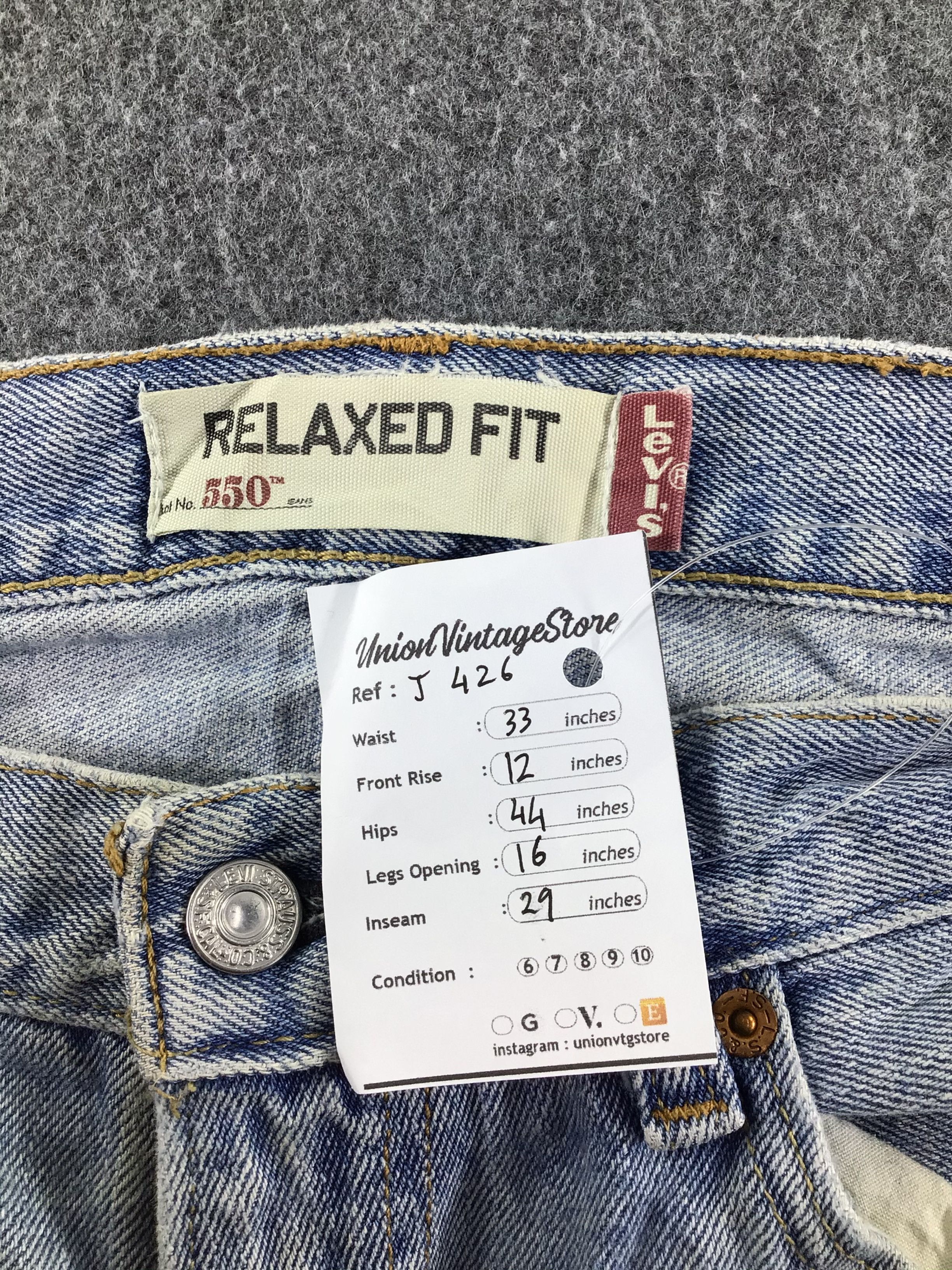 Levi's Vintage Levis 550 Jeans Medium Wash Denim -J426 Size US 34 / EU 50 - 12 Thumbnail