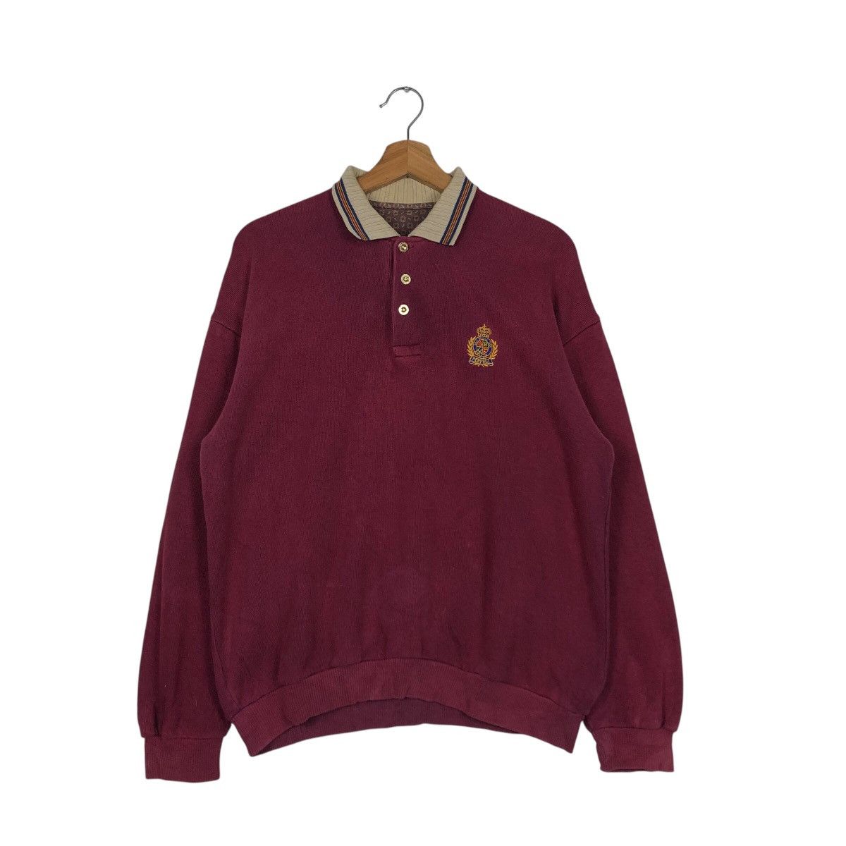 Japanese Brand Vintage College Collar Sweatshirt Unknown Brand IsseyMiyake Size US M / EU 48-50 / 2 - 2 Thumbnail