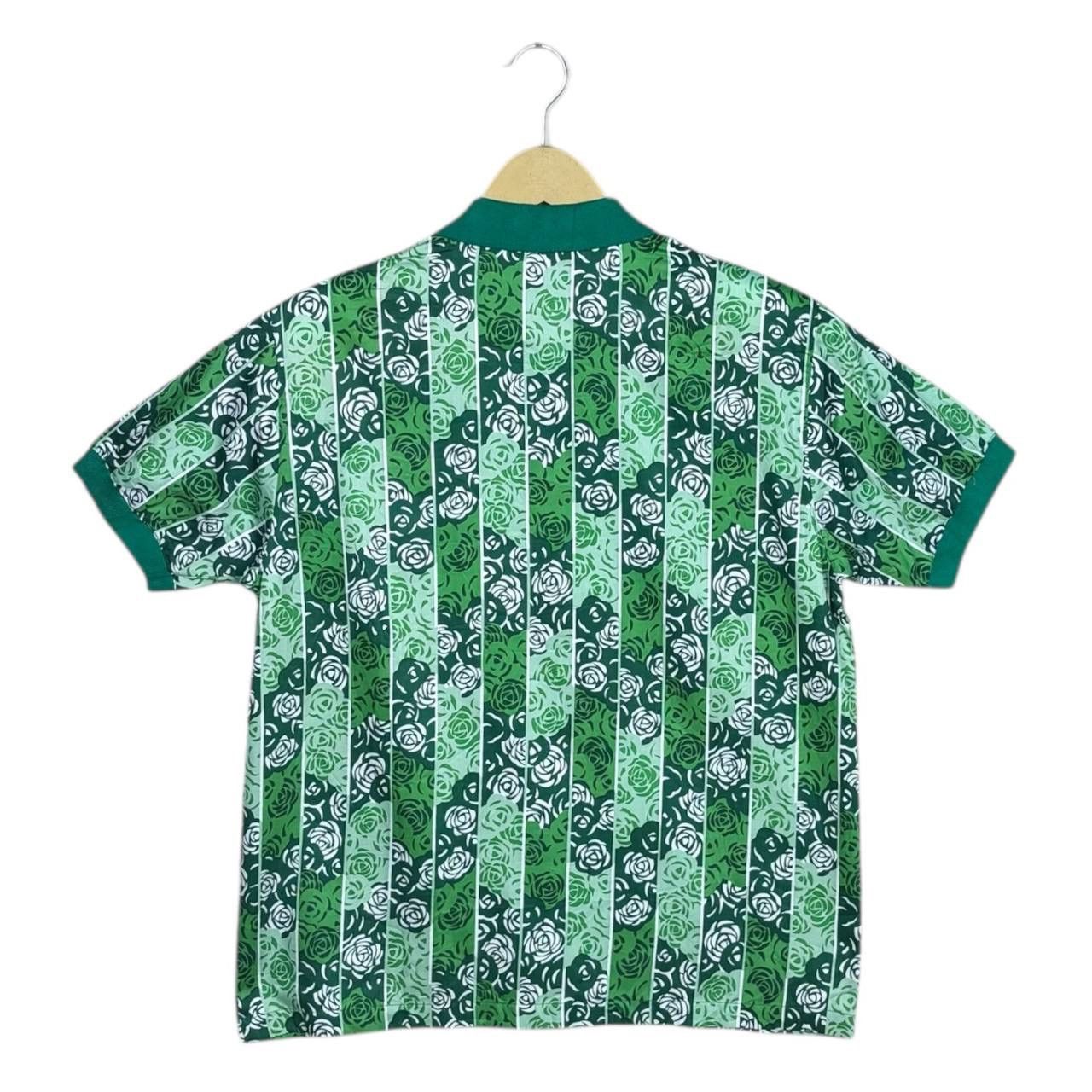 Balenciaga Vintage Balenciaga Golf Club Floral Shirt Green Size M Size US M / EU 48-50 / 2 - 2 Thumbnail