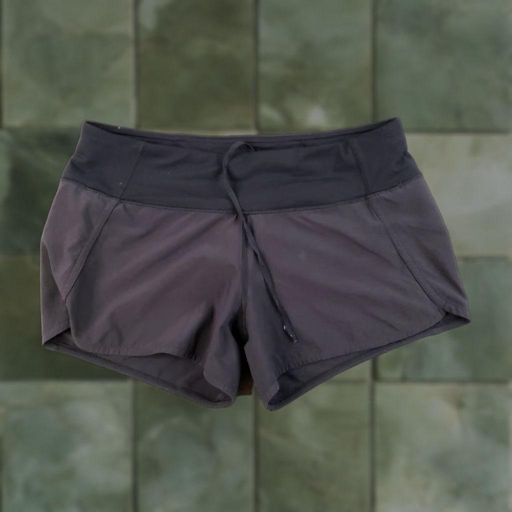 Lululemon Lululemon Run Speed Shorts Womens 8 Black Zipper Pocket Drawstring Gym Size 30" / US 8 / IT 44 - 1 Thumbnail