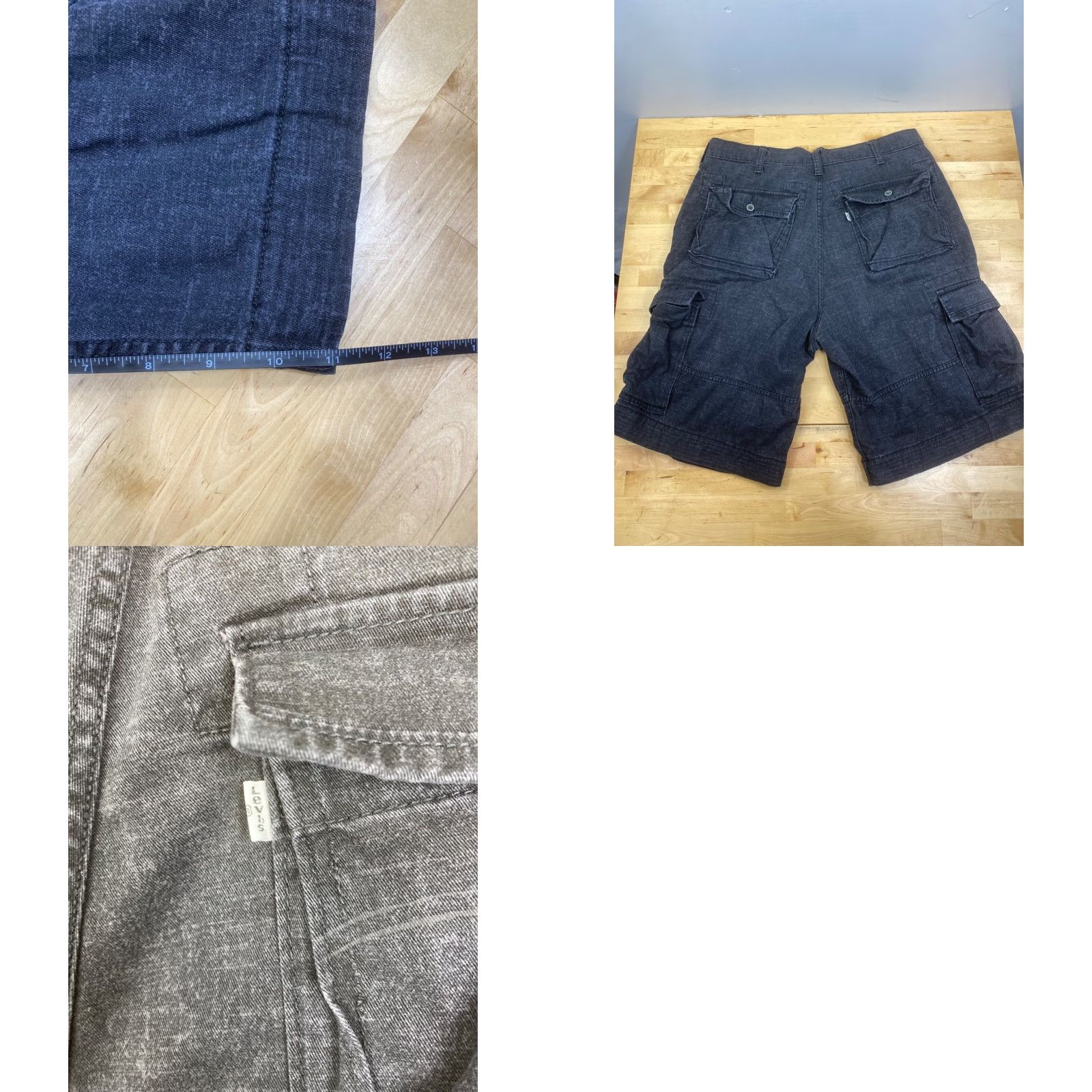 Levi's Levi’s Cargo Shorts Mens 34 Navy Blue Pockets Cargo Regular Blue Men 34 (Navy) Size US 34 / EU 50 - 8 Thumbnail