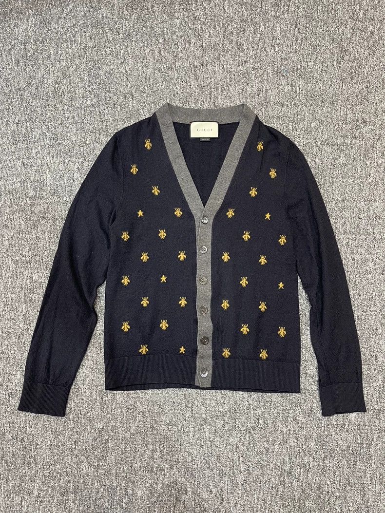 Gucci Gucci Knitted cardigan little bee sweater 2501-Nextarrow Size US M / EU 48-50 / 2 - 1 Thumbnail
