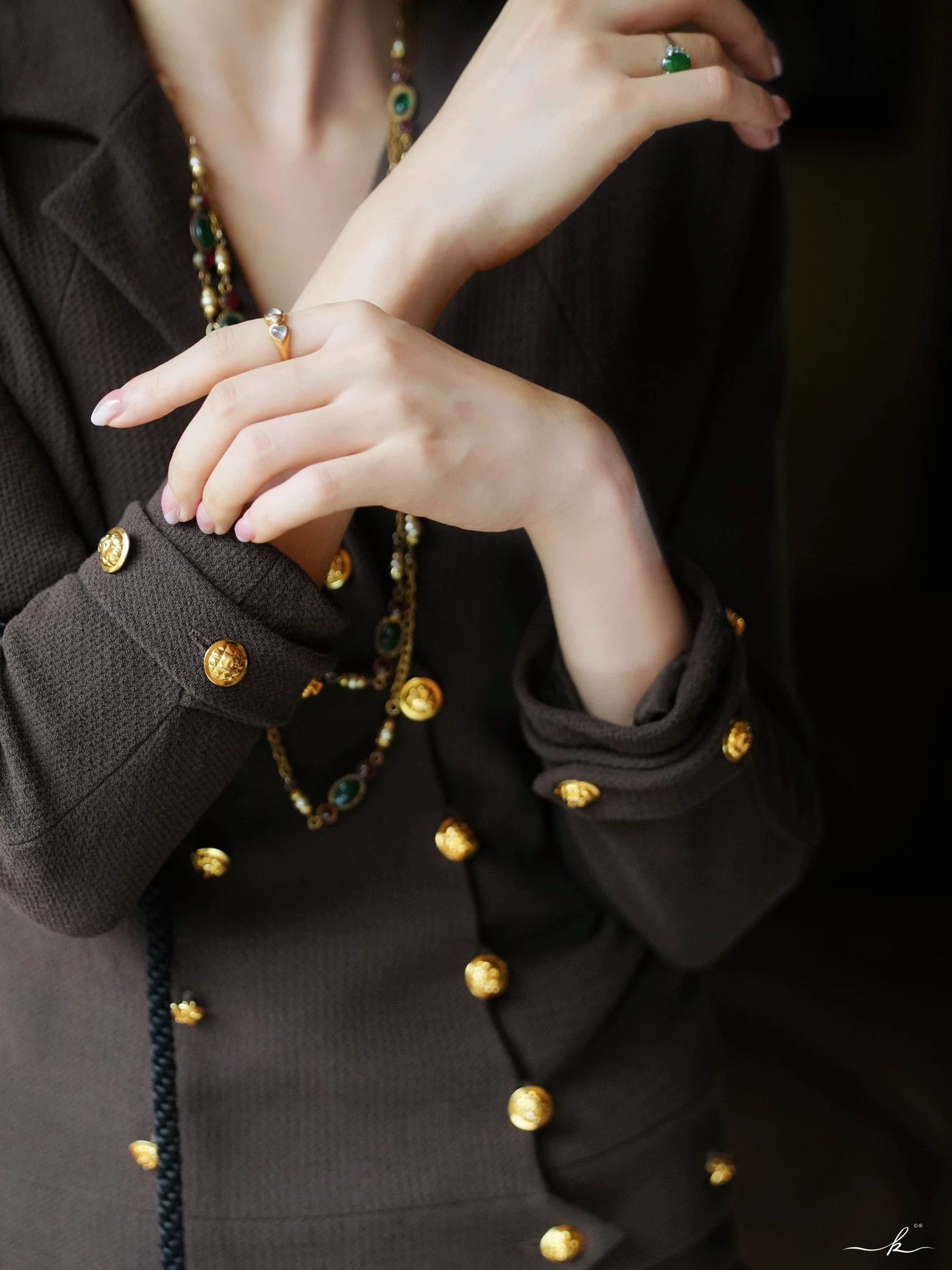 Chanel CHANEL Vintage Runway Olive Green Wool Suit Set 34/XS Size XS / US 0-2 / IT 36-38 - 5 Thumbnail