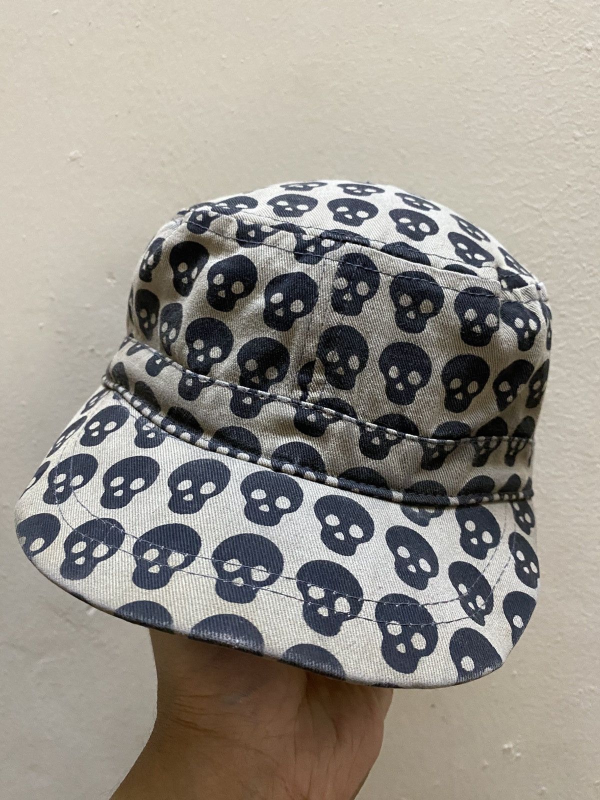 Other Y2K Gothic Skull overprint Round Hat Size ONE SIZE - 1 Thumbnail