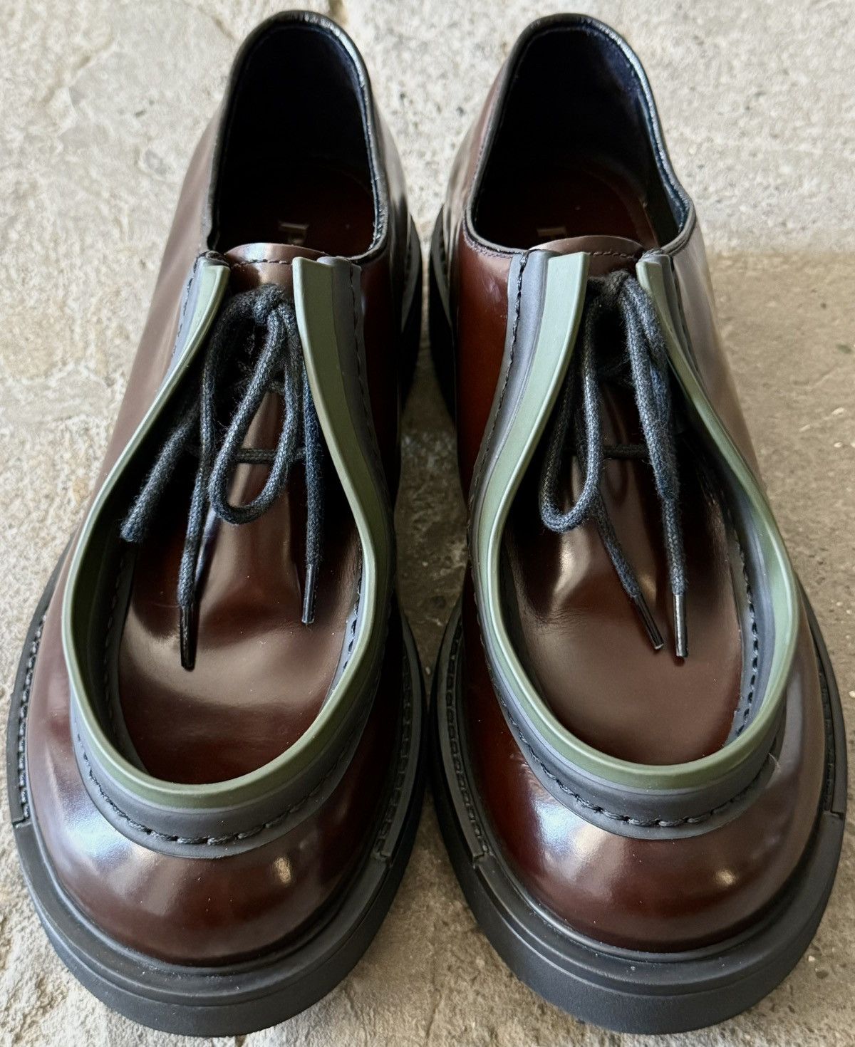 Prada × Raf Simons Prada - Raf Simons - FW2023 - Diapason Opaque -Brushed Derby Size US 8 / EU 41 - 4 Thumbnail