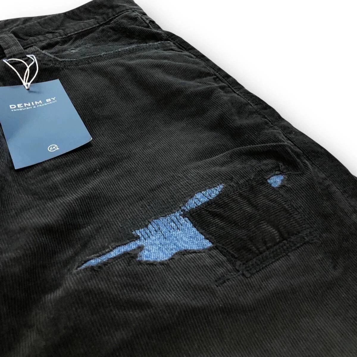 Vanquish VANQUISH & FRAGMENT Vintage Blk Cord Patch Slacks W30 Size US 30 / EU 46 - 6 Thumbnail