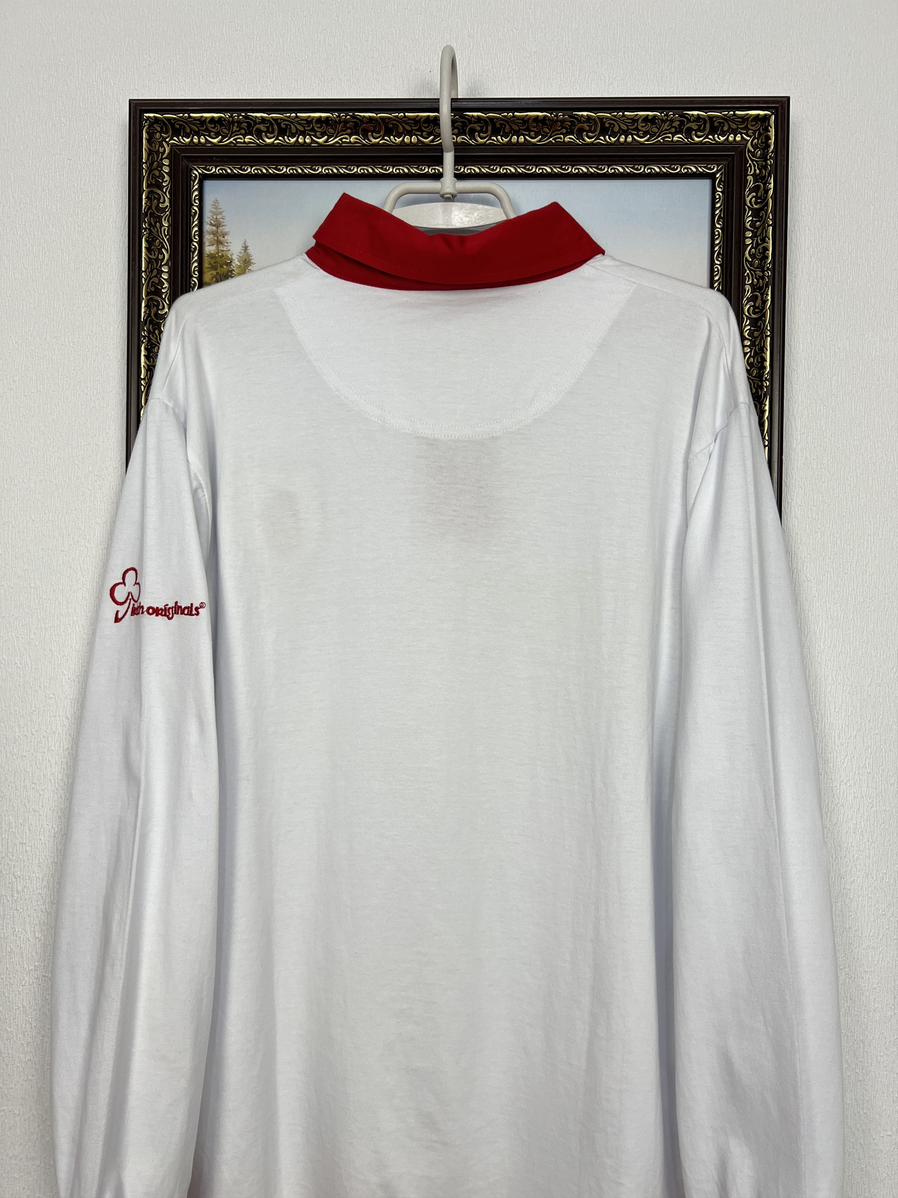 Vintage Ulster Rugby Union White Long Sleeve Jersey Mens Shirt Rare Size US L / EU 52-54 / 3 - 9 Thumbnail