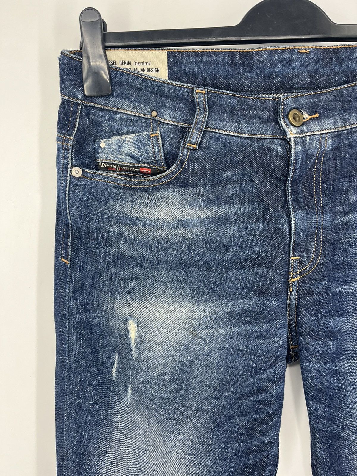 Diesel × Vintage Vintage Y2K Men’s Diesel Distressed Patchwork Denim Jeans Size US 30 / EU 46 - 2 Thumbnail