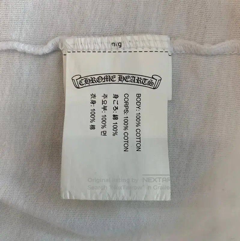 Chrome Hearts Chrome Hearts White Cotton Men's T-Shirt . Size US M / EU 48-50 / 2 - 6 Thumbnail