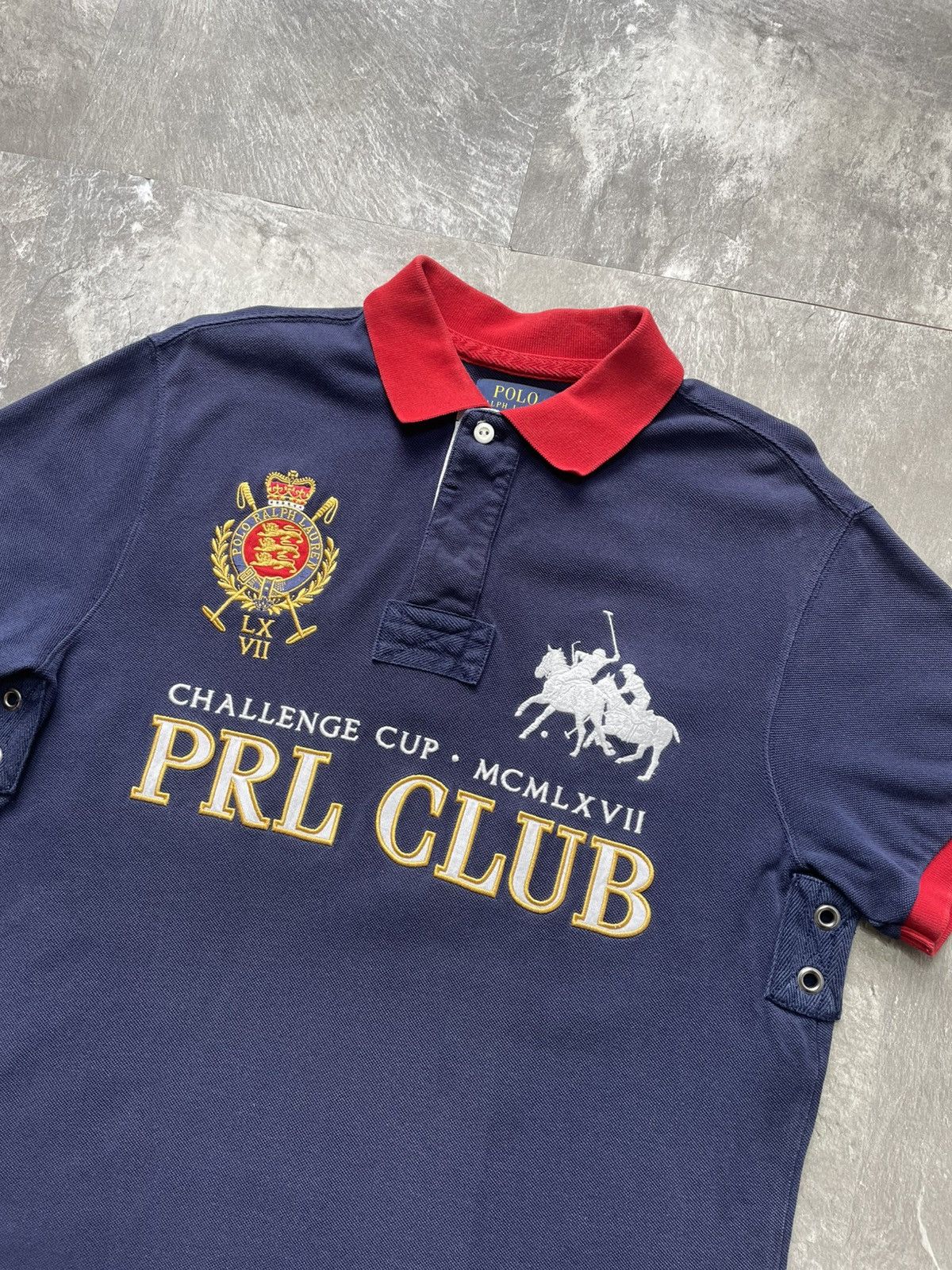 Polo Ralph Lauren Vintage Polo Ralph Lauren Big Logo PRL Rugby Club Polo Shirt Size US M / EU 48-50 / 2 - 3 Thumbnail