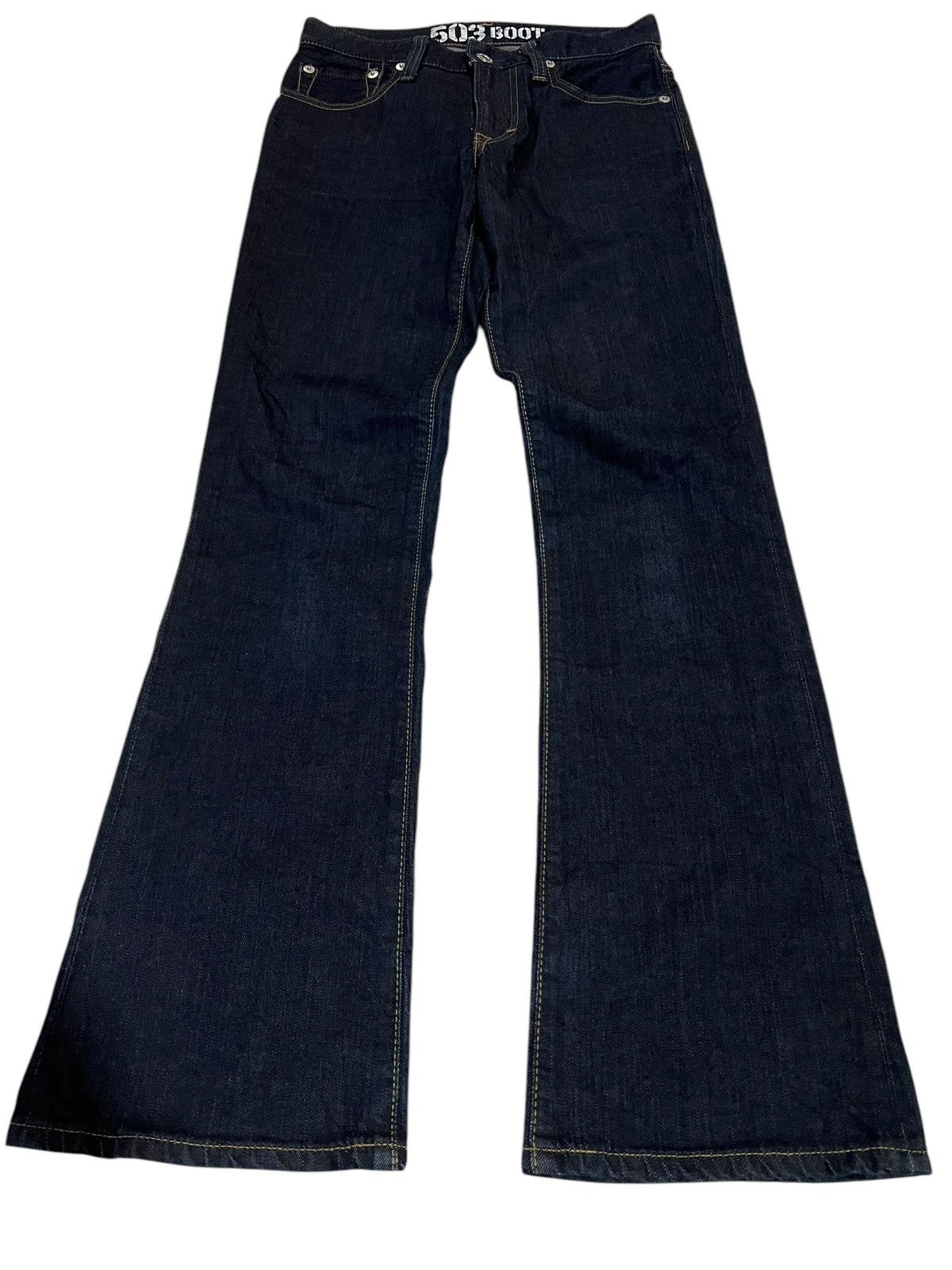 Edwin × If Six Was Nine × Japanese Brand 🌈Vintage Edwin Blue Trip Edgeline Bootcut Jean Size US 30 / EU 46 - 1 Thumbnail