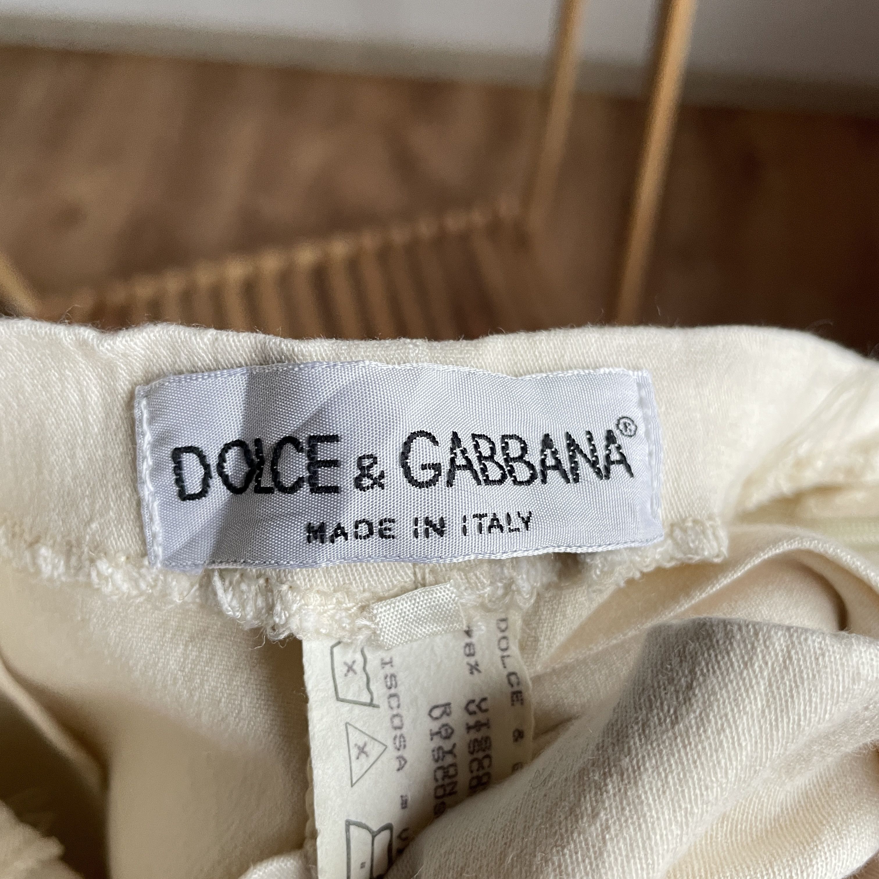 Dolce & Gabbana Dolce & Gabbana Vintage 90's High Waisted Viscose Leggings Size 30" / US 8 / IT 44 - 8 Thumbnail