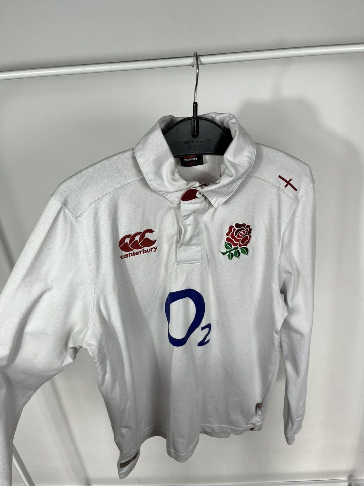 Canterbury of New Zealand England Rugby Canterbury O2 Long Sleeve Rugby Jersey Size M Size US M / EU 48-50 / 2 - 9 Thumbnail