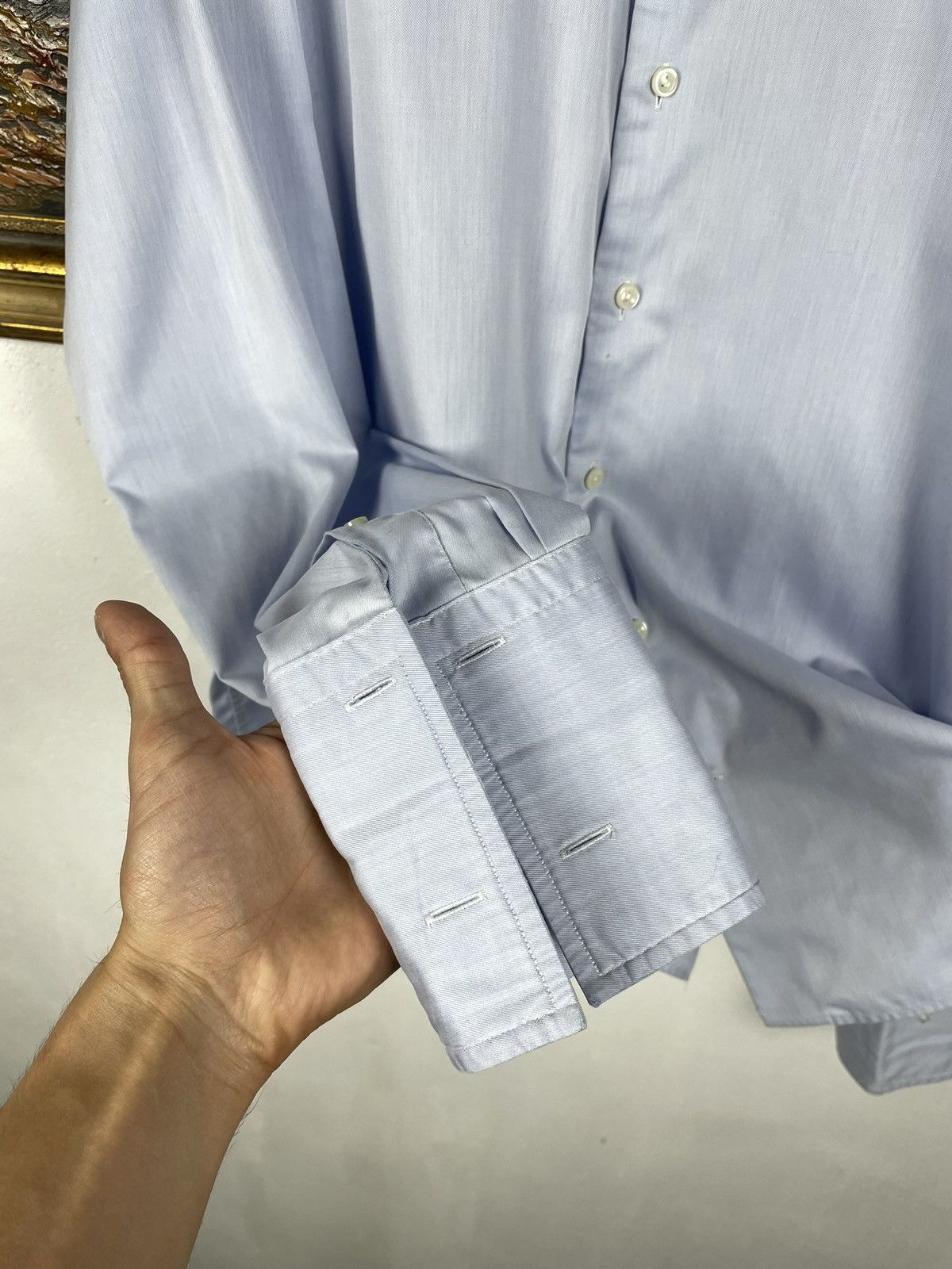 Eton Eton Blue Button Ups Shirt Old Money Luxury Designer Premium Size US XL / EU 56 / 4 - 7 Thumbnail