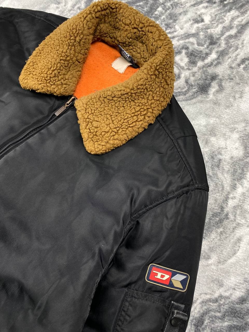 Diesel Vintage Diesel Shearling Bomber Aviator Jacket Size US XXL / EU 58 / 5 - 2 Thumbnail