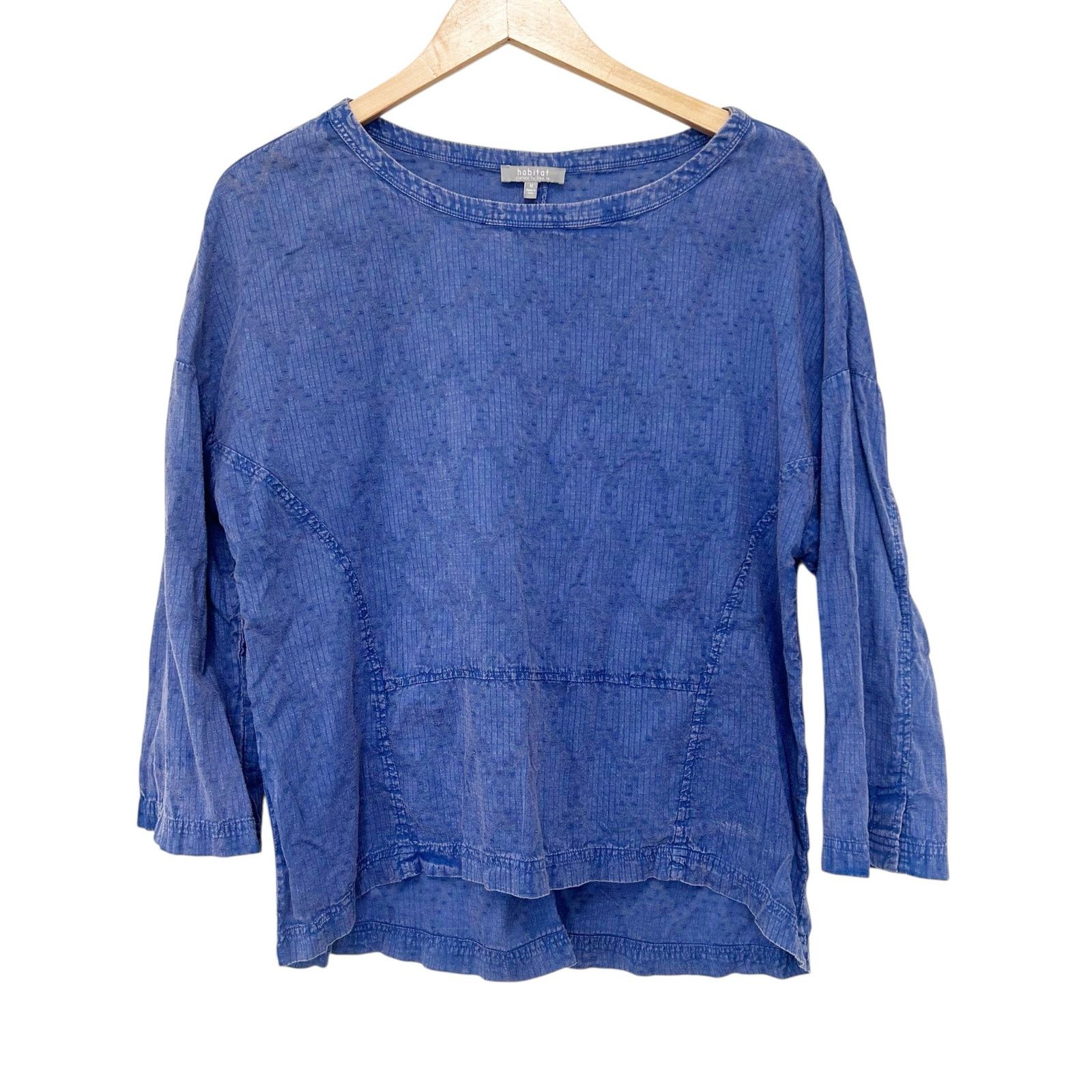 Habitat Habitat Blue Cotton Shirt Sz M Size M / US 6-8 / IT 42-44 - 1 Thumbnail