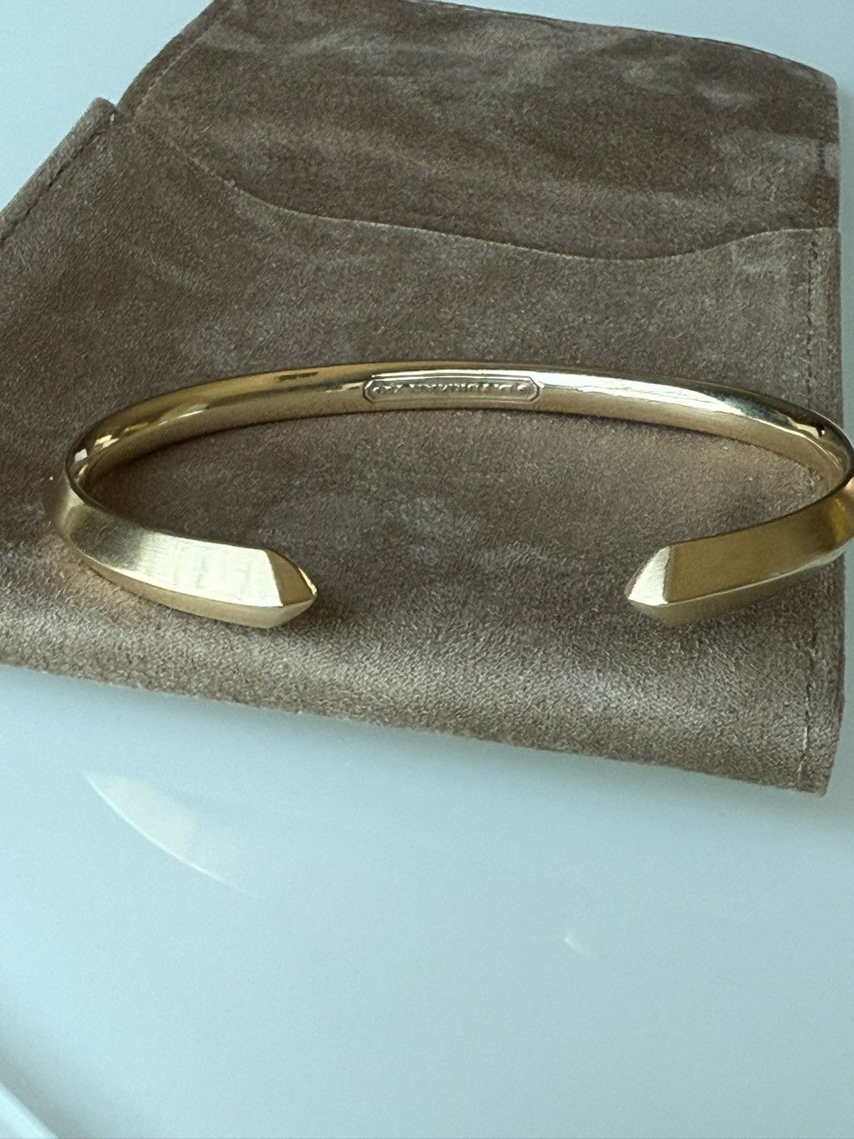 David Yurman Rare David Yurman Roman Cuff Bracelet Bangle 18K Solid Gold Size ONE SIZE - 10 Thumbnail