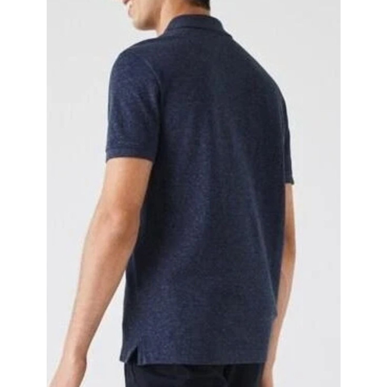 Lacoste Lacoste Mens Classic Pique Slim Fit Polo Blue Heathered XL Size US XL / EU 56 / 4 - 3 Thumbnail