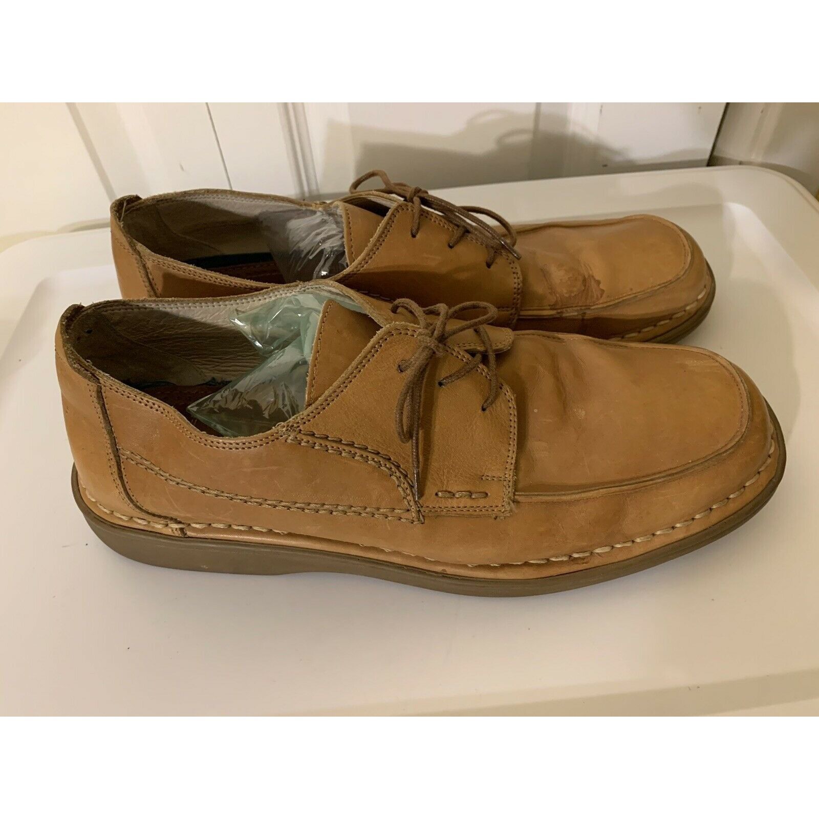 Vintage ANTICA CUOIERIA SHOEMAKER'S Men’s Sz 11D Leather Shoes Tan M Size US 11 / EU 44 - 4 Thumbnail