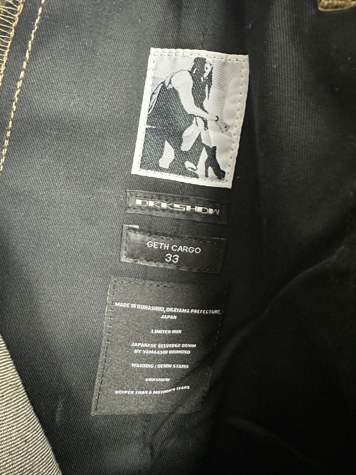 Rick Owens DRKSHDW Sage Cargo Geth Denim Size US 33 - 7 Thumbnail