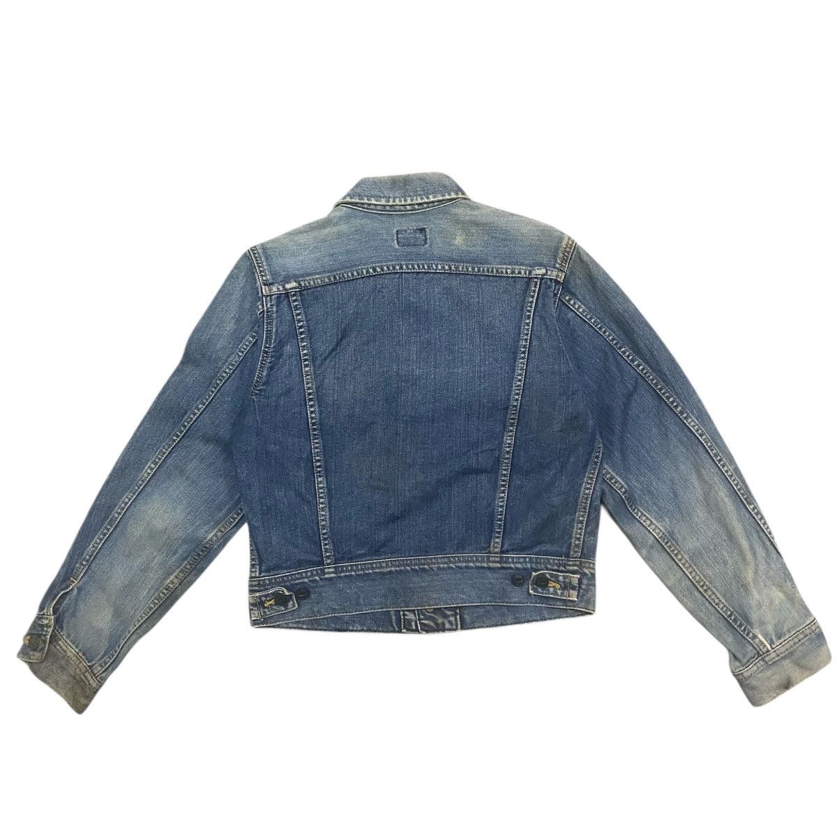 Lee Vintage Lee Denim Trucker Jacket Distressed Faded 70s/80s Size US S / EU 44-46 / 1 - 2 Thumbnail