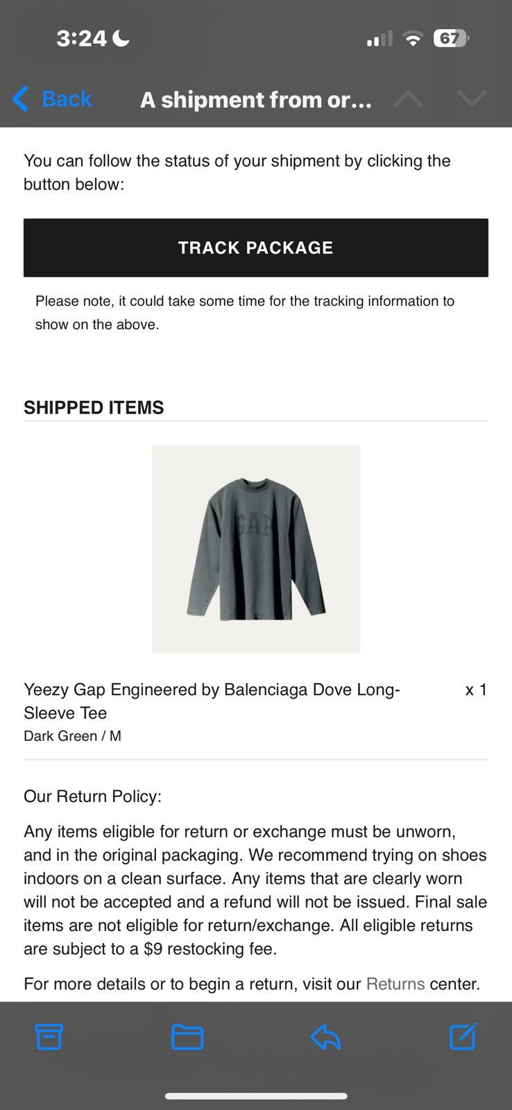 Balenciaga × Gap × Yeezy YEEZY GAP ENGINEERED BY BALENCIAGA Dove Long Sleeve Size US M / EU 48-50 / 2 - 9 Thumbnail