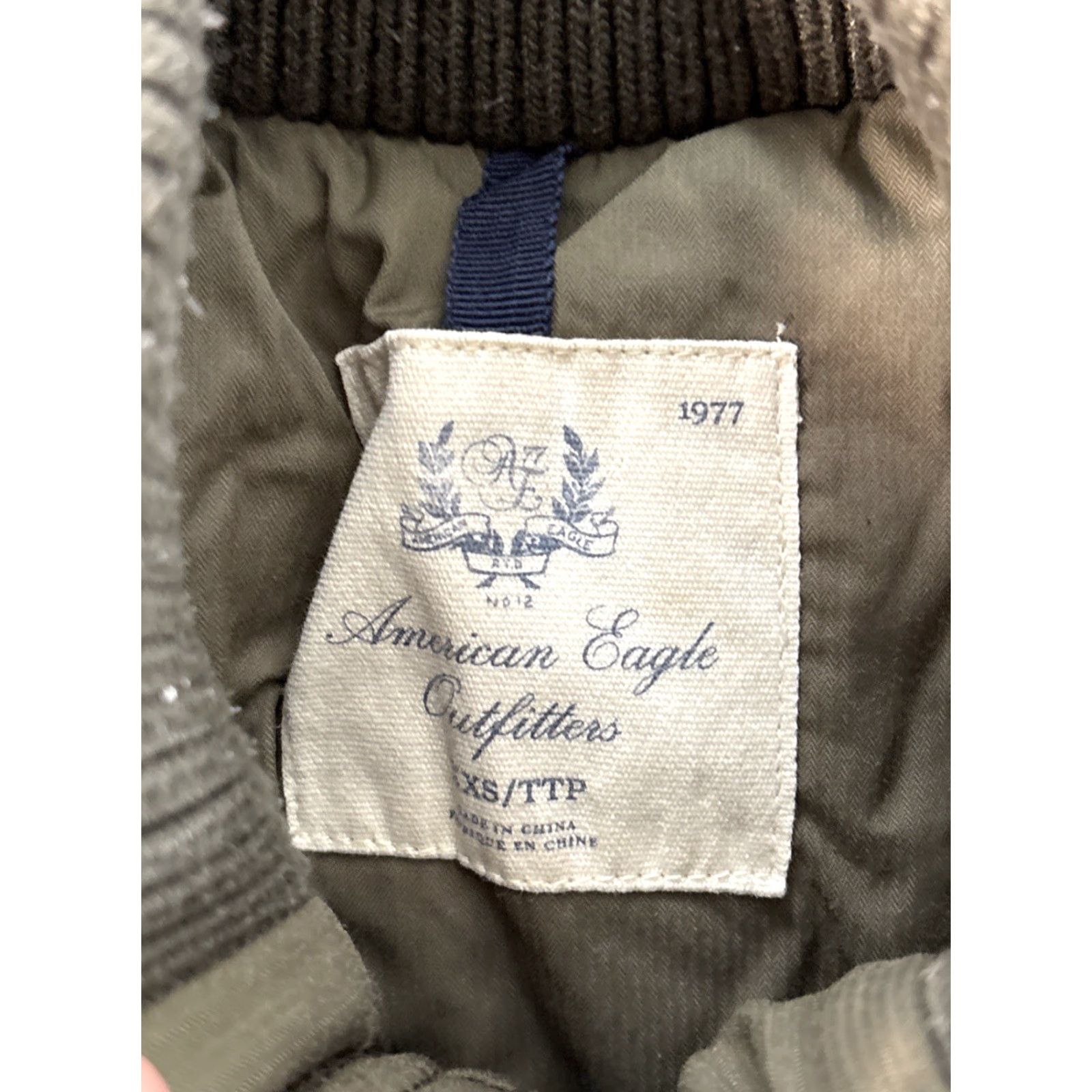 American Eagle Outfitters VINTAGE American Eagle Jacket Womens XXS Green Military Cargo Pocket Y2K Size XXS / US 00 / IT 34 - 4 Thumbnail