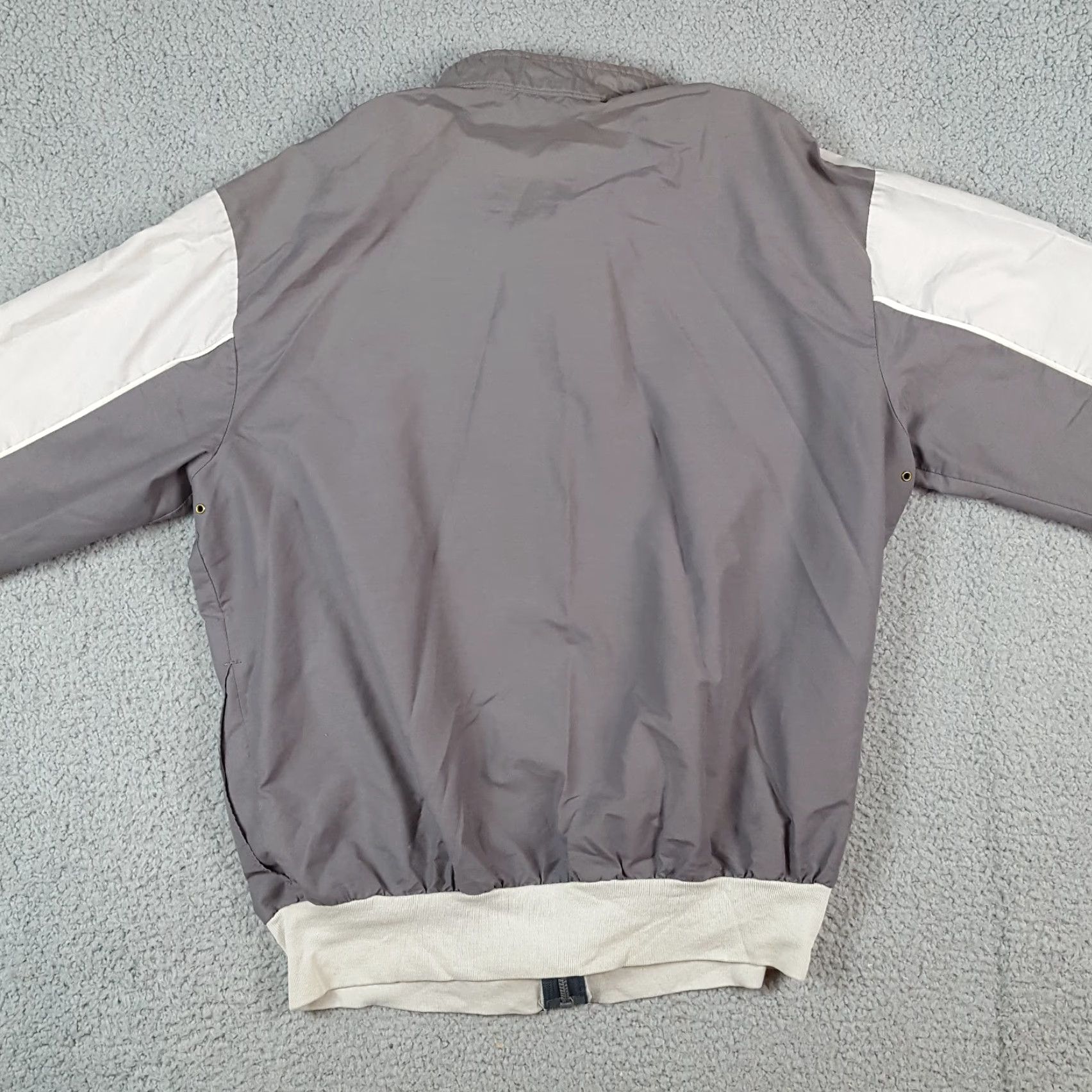 Vintage Vintage Yes Pinnacle Brand Windbreaker Jacket 80s Cafe Racer Retro Zip Up Track Striped Large Size L Green? Gray? Size US L / EU 52-54 / 3 - 4 Thumbnail