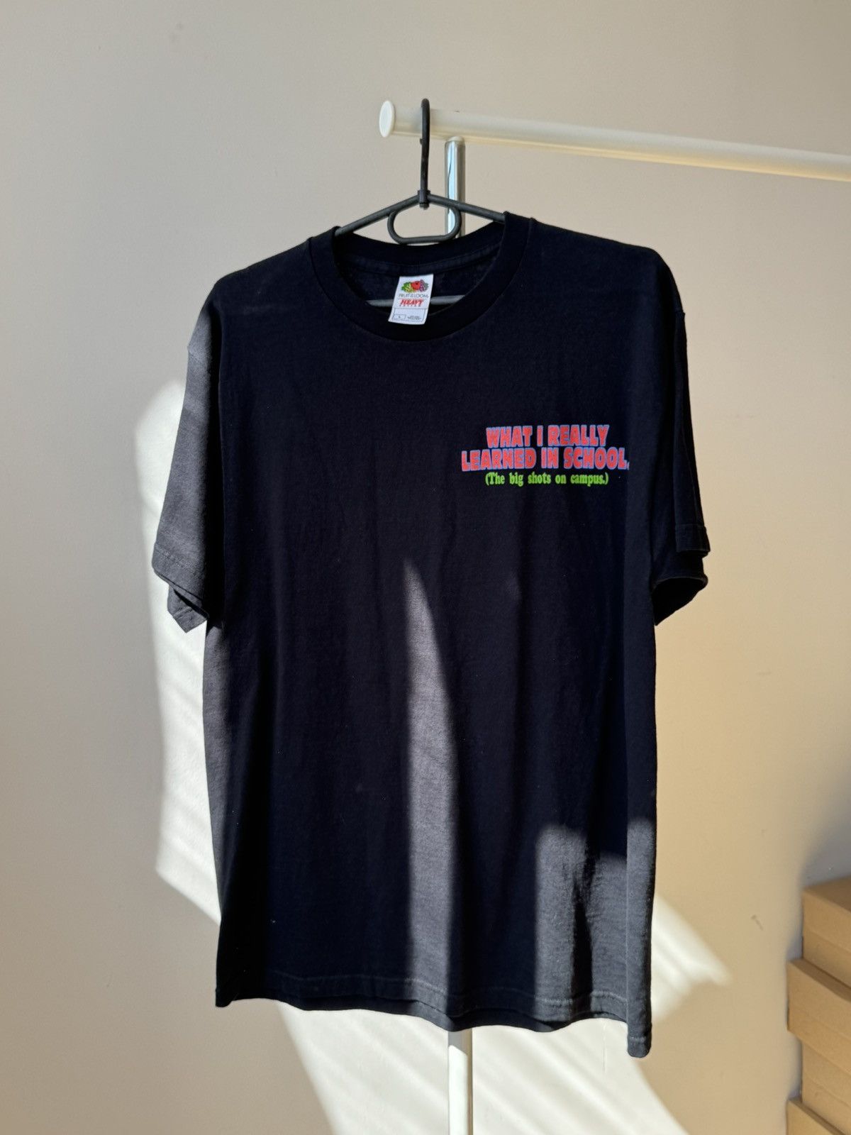 Vintage Vintage What I Really Learned In School Shots T-shirt Size US L / EU 52-54 / 3 - 3 Thumbnail