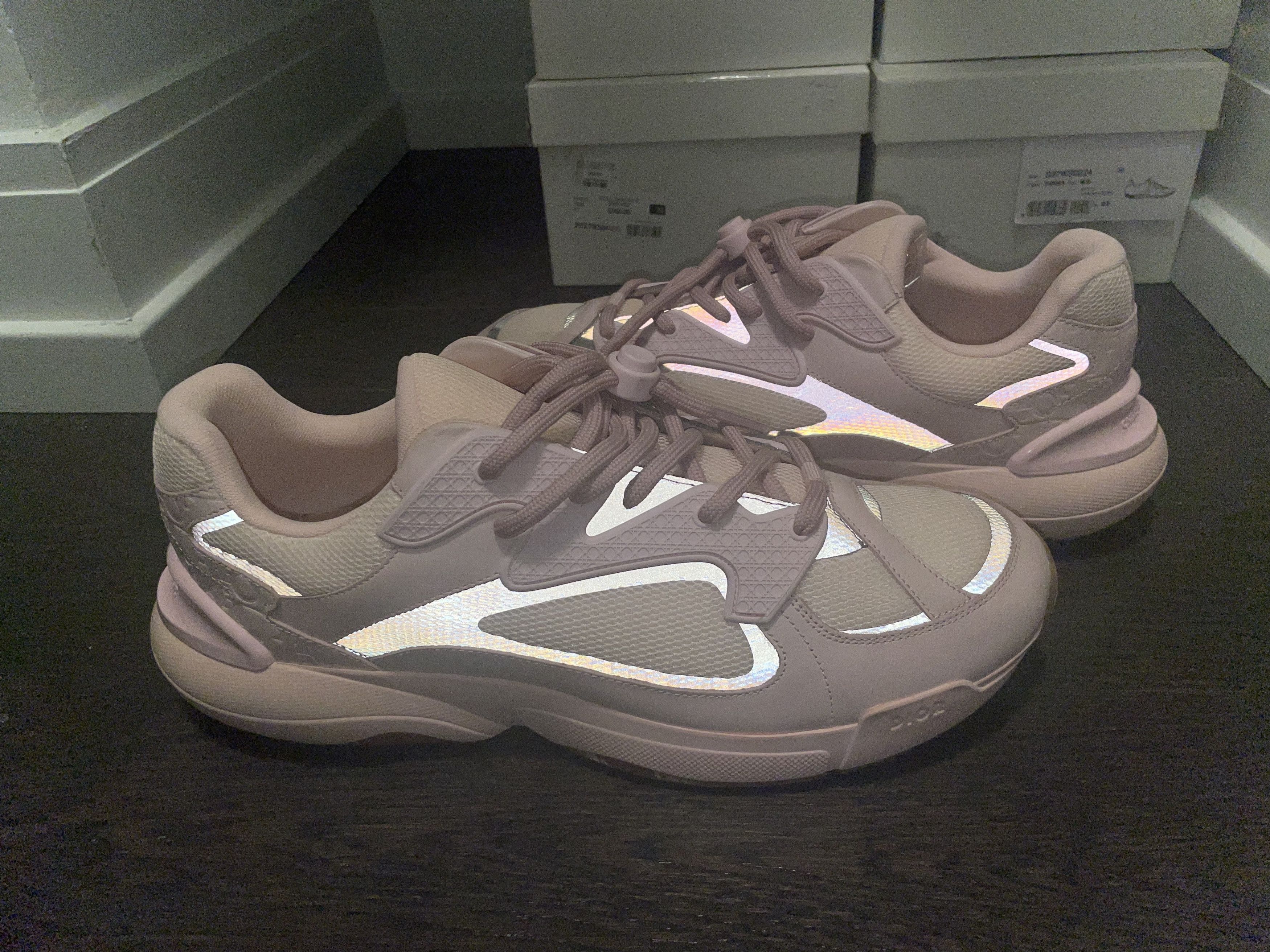 Christian Dior Monsieur Dior B24 Low Top Sneaker Pink BRAND NEW Size US 11 / EU 44 - 1 Thumbnail