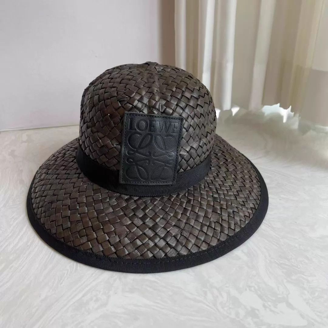 Loewe LOEWE Beach Woven Straw Hat New AK707 Size ONE SIZE - 1 Thumbnail