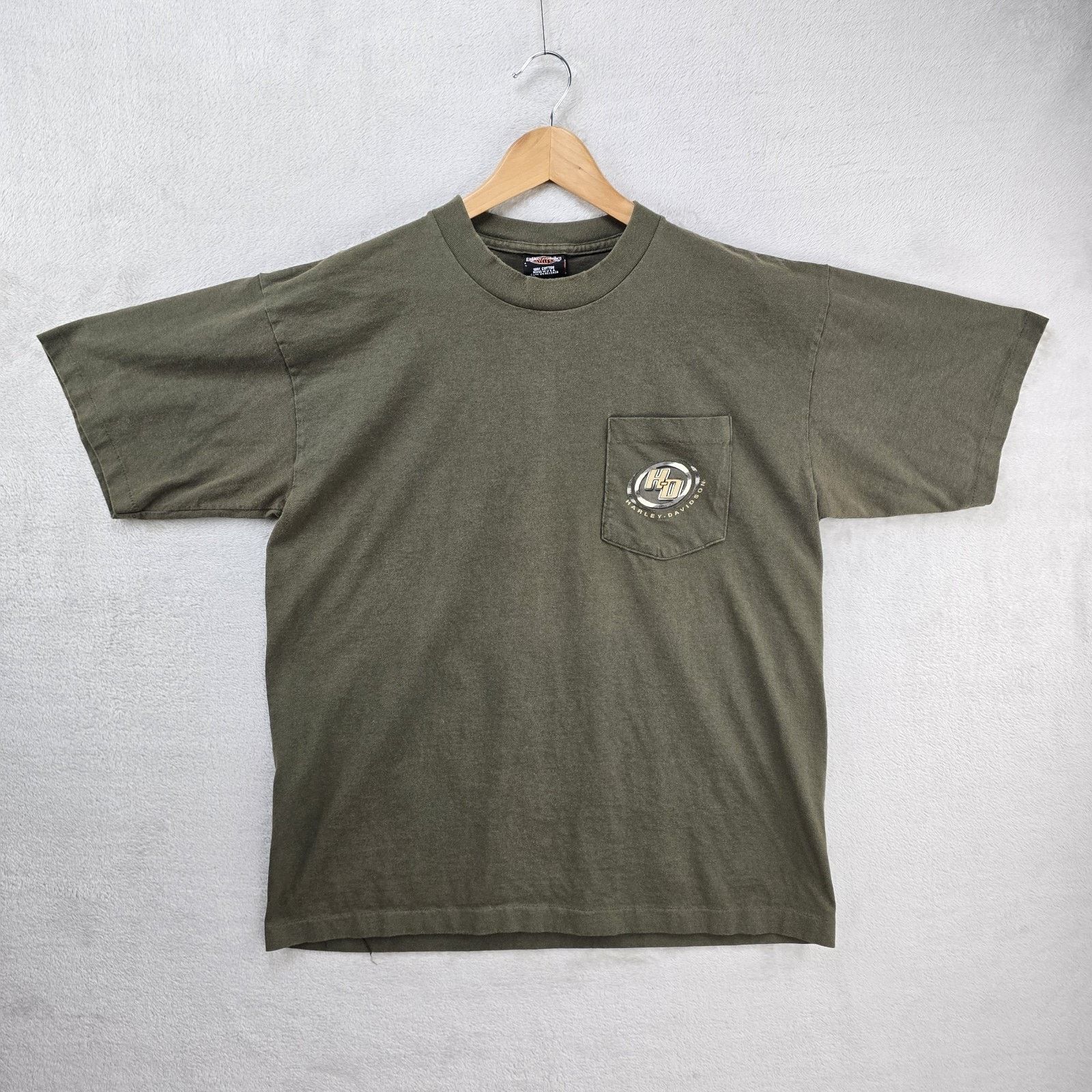 Harley Davidson Vintage Harley Davidson Shirt Large Eagle Single Stitch USA Size US L / EU 52-54 / 3 - 2 Thumbnail