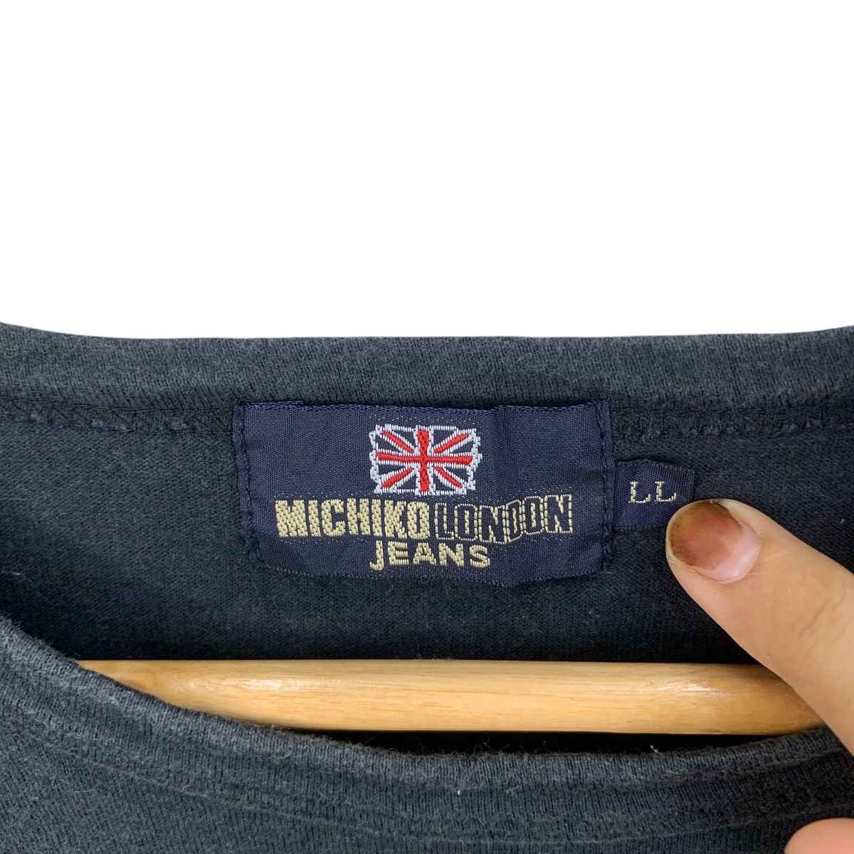 Michiko Koshino London Vintage MICHIKO LONDON JEANS Rhinestone Bling Tee Shirt Size US L / EU 52-54 / 3 - 6 Thumbnail